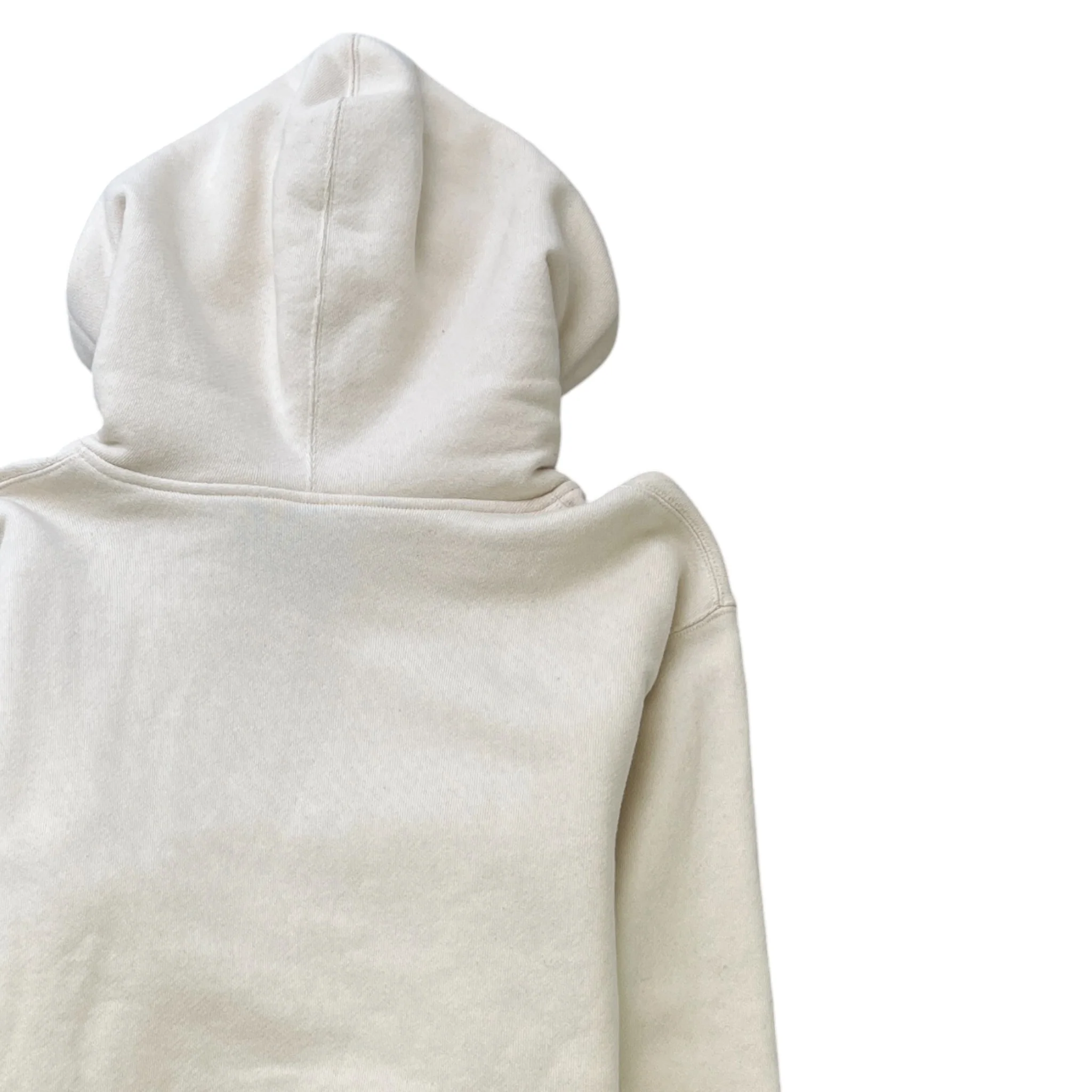 Men's Guccify Distressed Hoodie Cream Size XS - Image 4