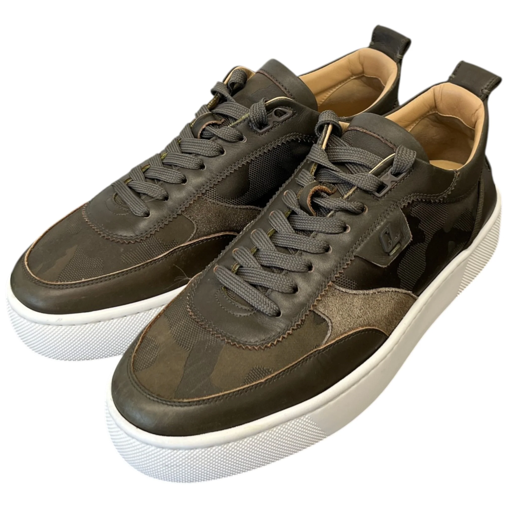 Men's Happyru Low Trainers Khaki Size EU 40.5 / UK 6.5 - Image 9