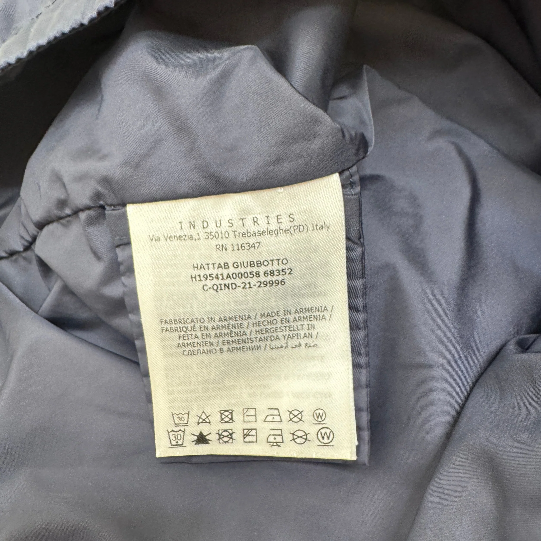 Men's Hattab Kids Age 4 Windbreaker Navy Size XXS - Image 5