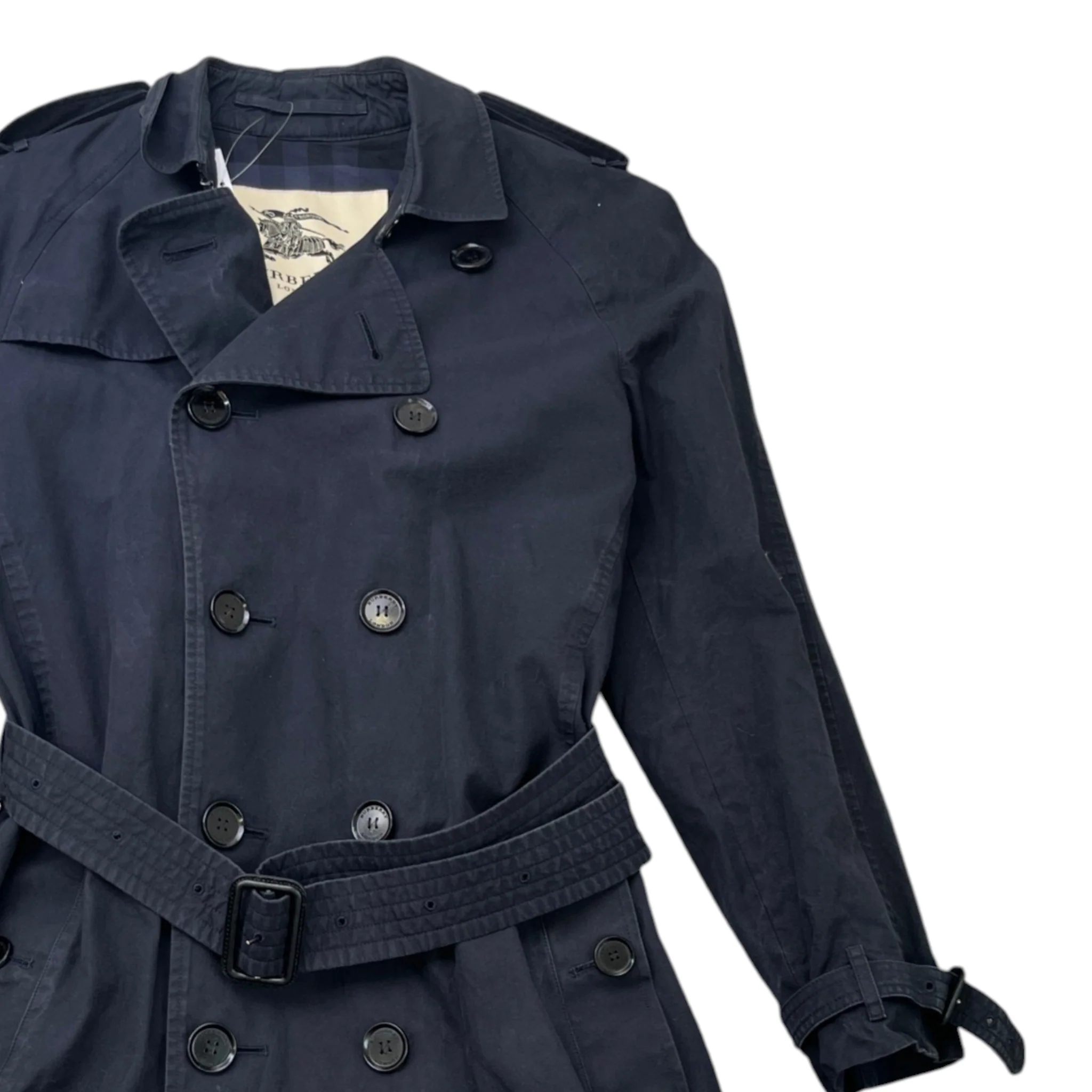 Men's Heritage Kensington Trench Jacket Navy Size IT 48 / M - Image 3