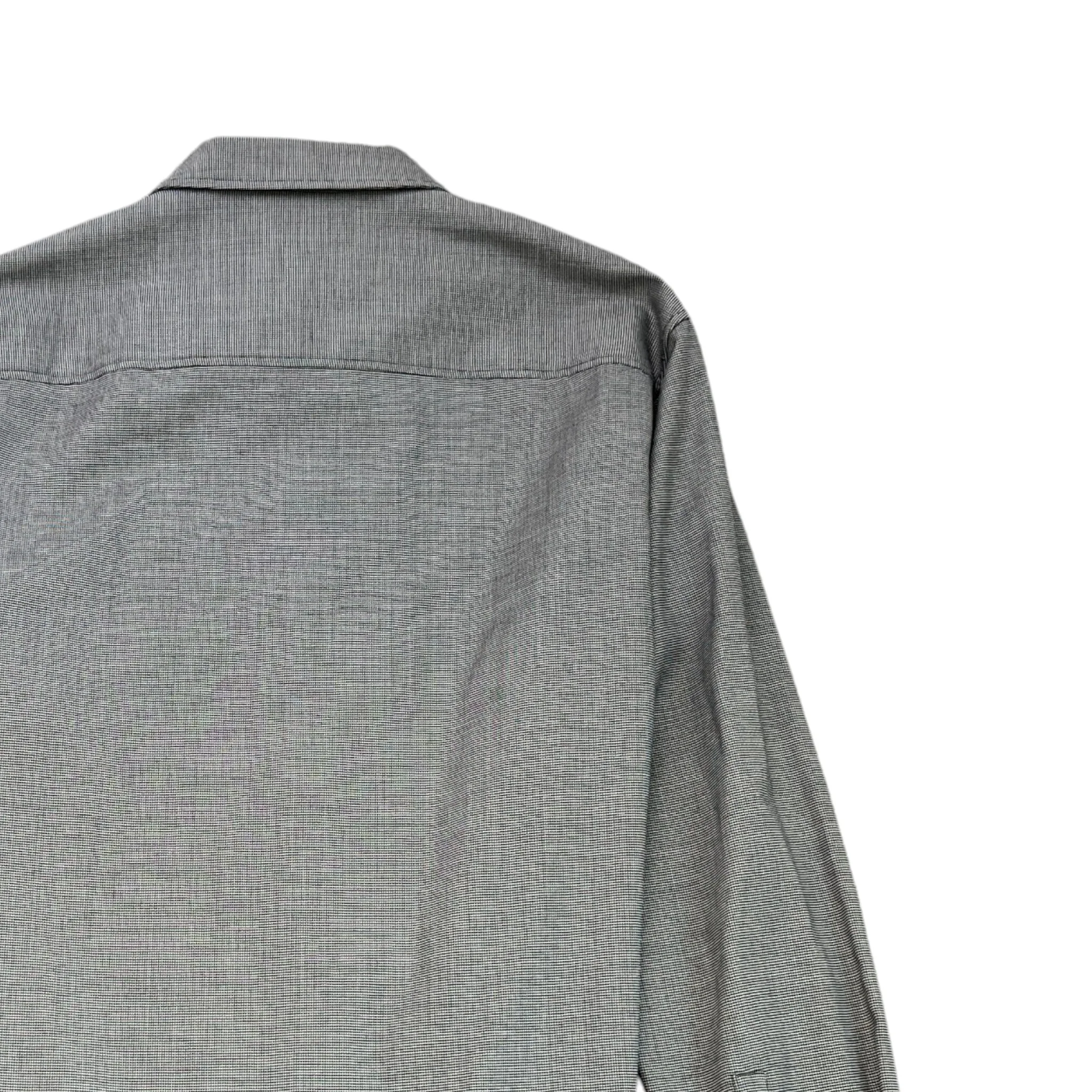Men's Homme Patterned Long Sleeve Shirt Grey Size IT 46 / UK S - Image 4
