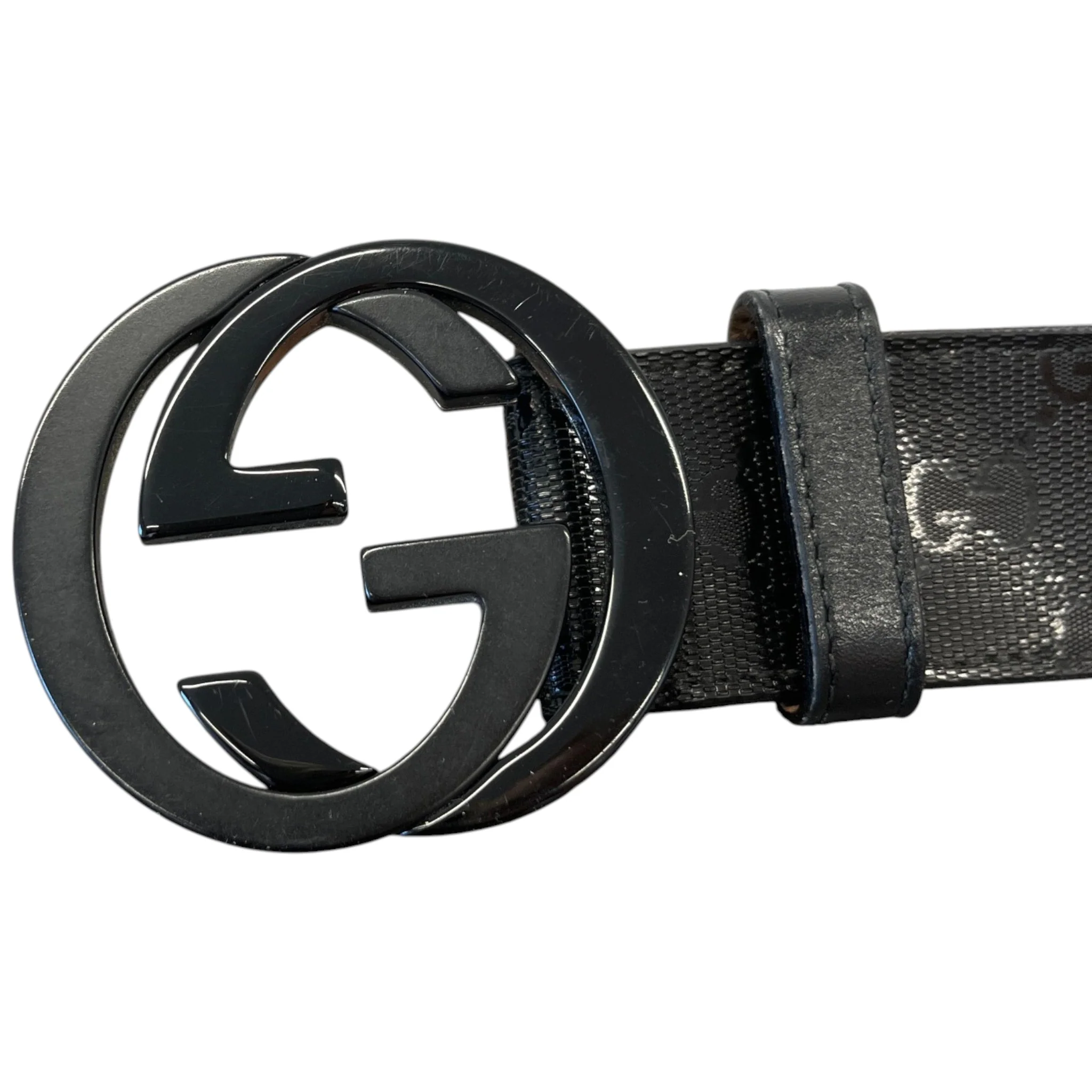 Men's Interlocking G Belt Black Size Waist 36" - Image 5