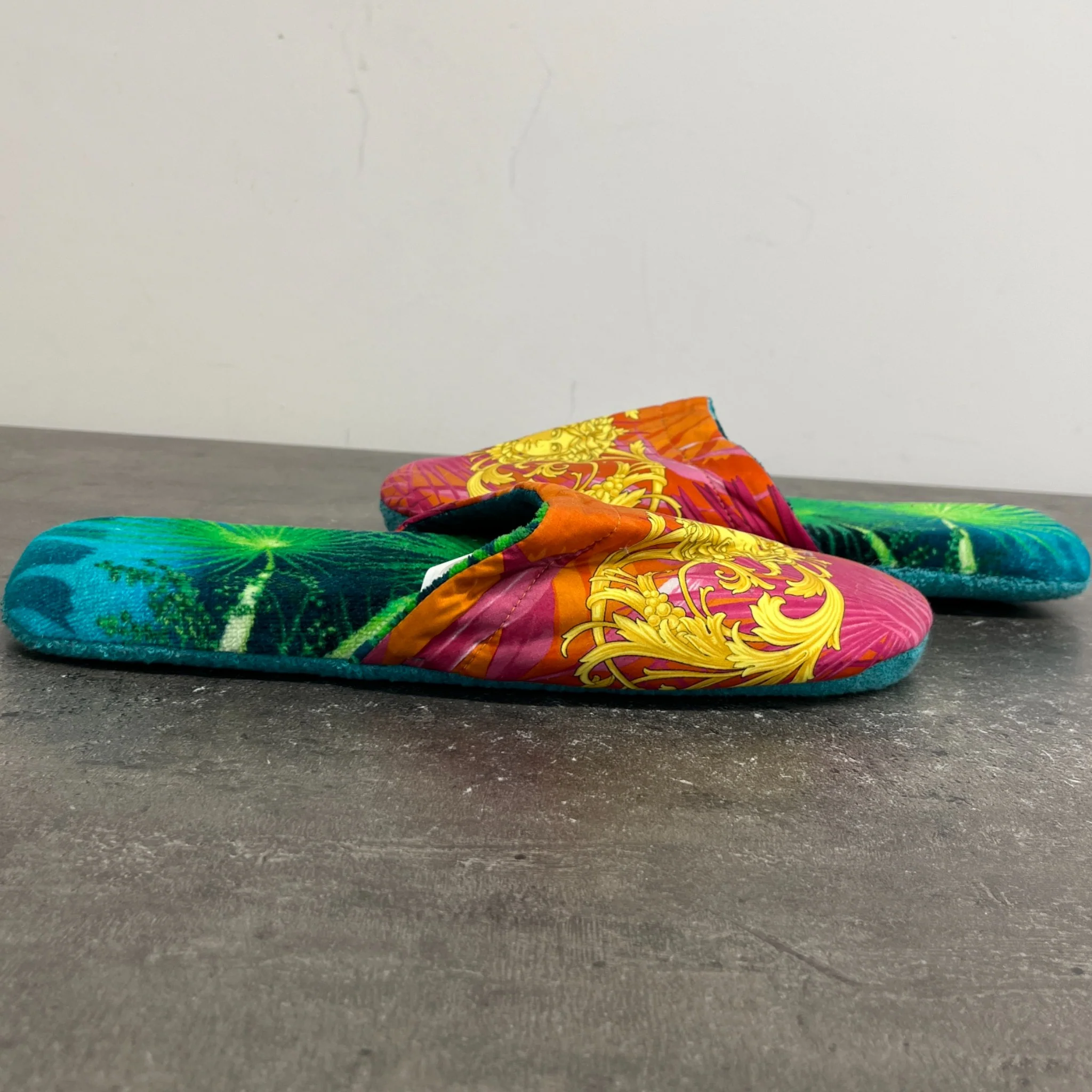 Men's Jungle Print Slippers Multi-Coloured Size EU 41 / UK 8 - Image 12
