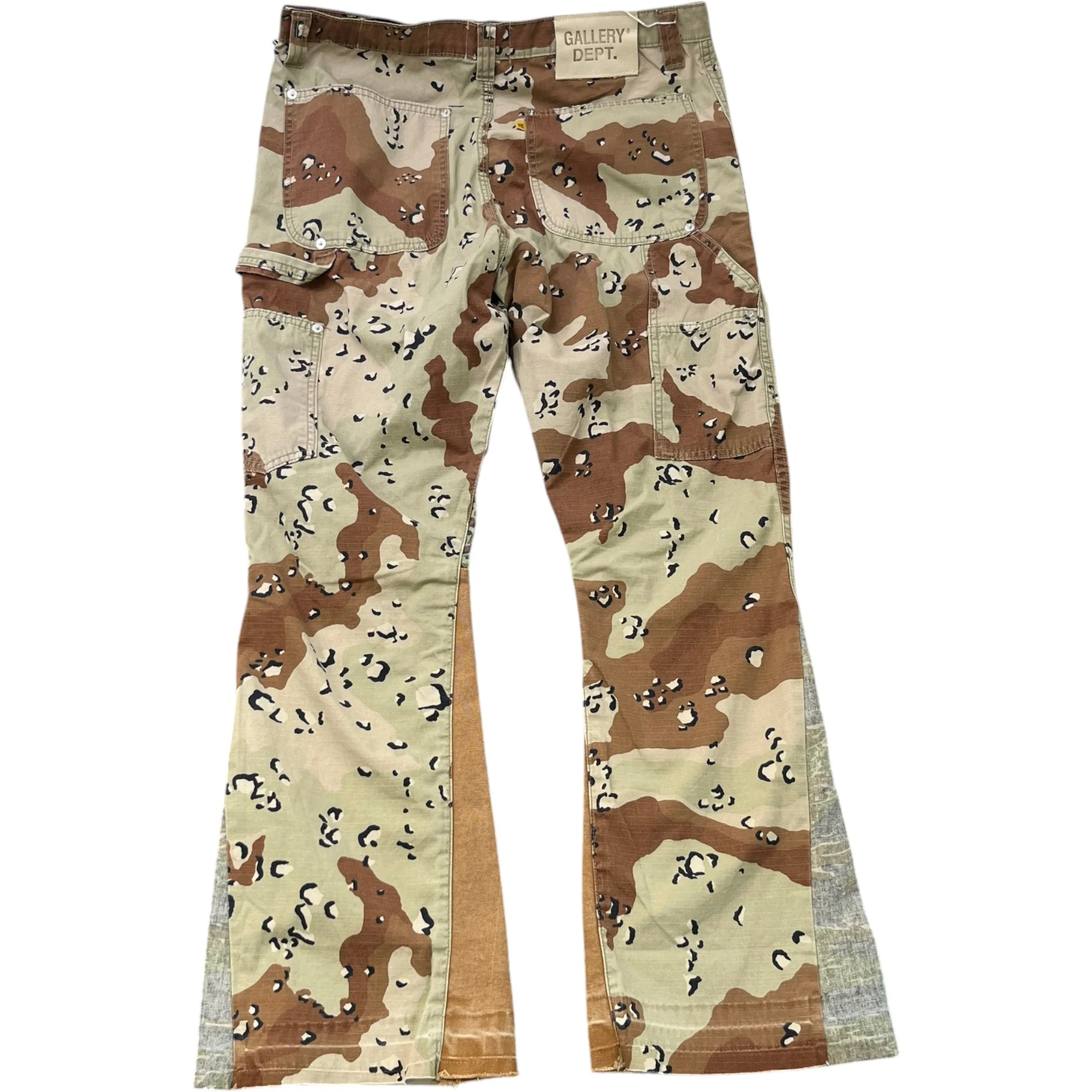 Men's La Flare Trousers Brown Size Waist 34" - Image 2