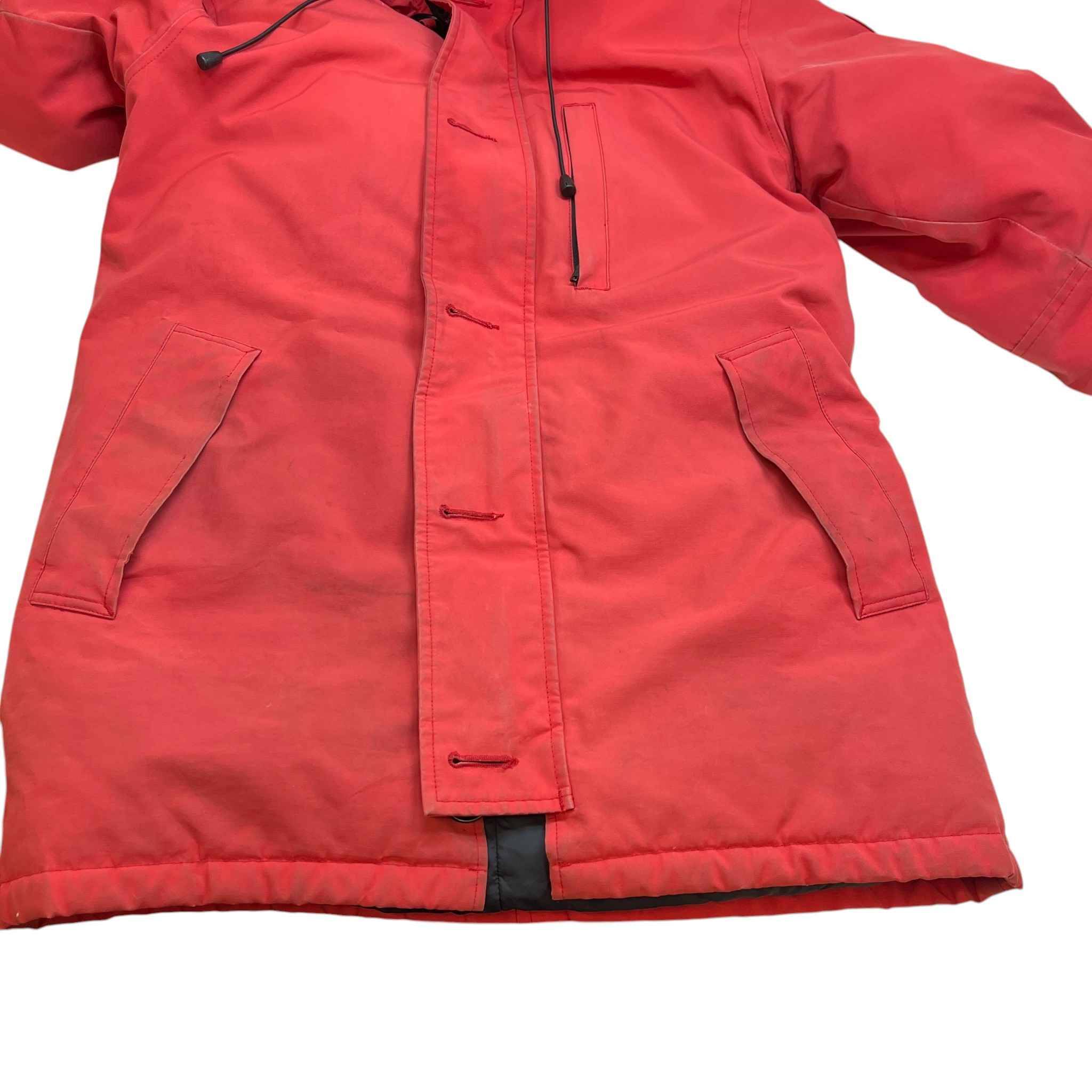 Men's Langford Parka Down Jacket Red Size S - Image 12