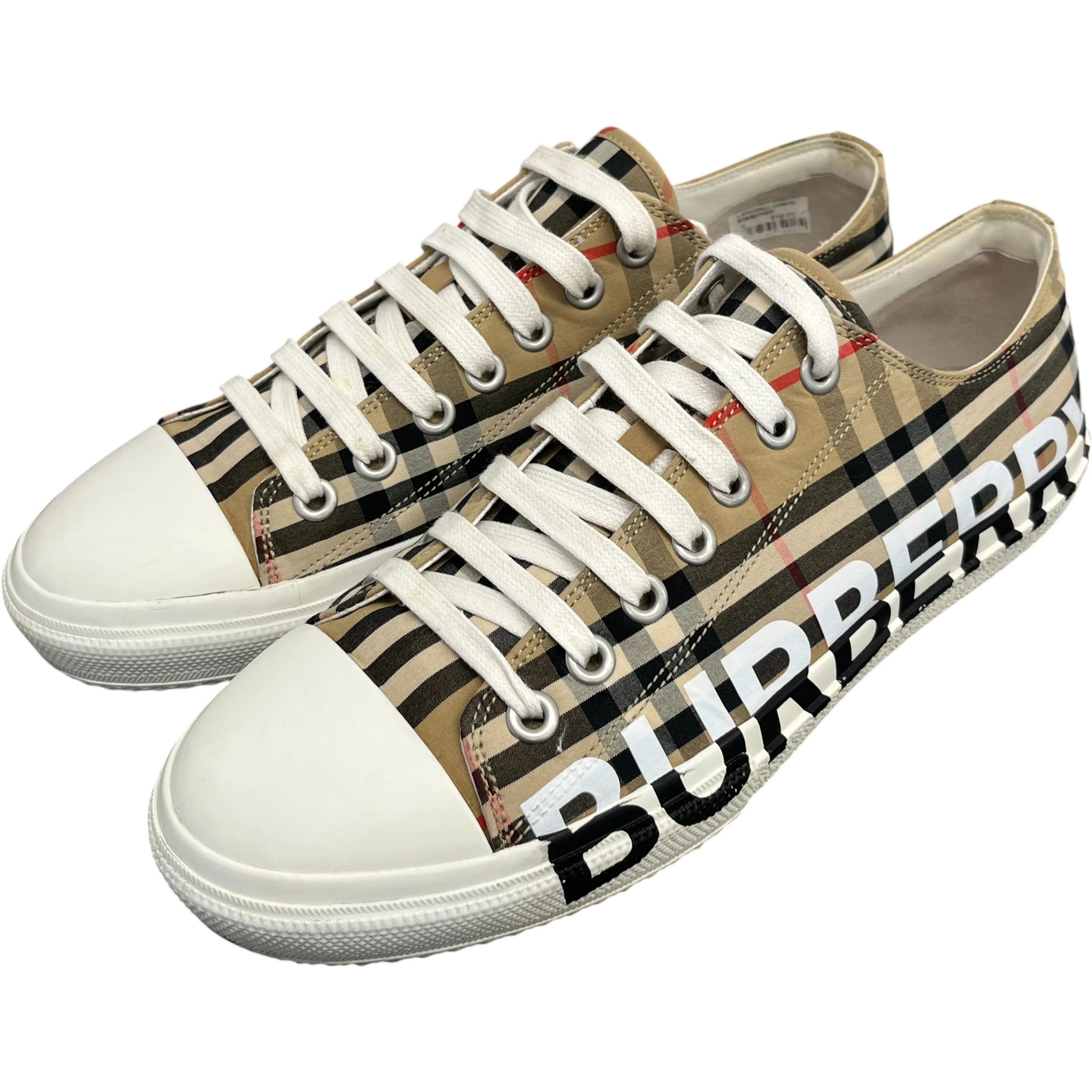 Men's Larkhall Low Trainers Beige Size EU 44 / UK 10 - Image 9