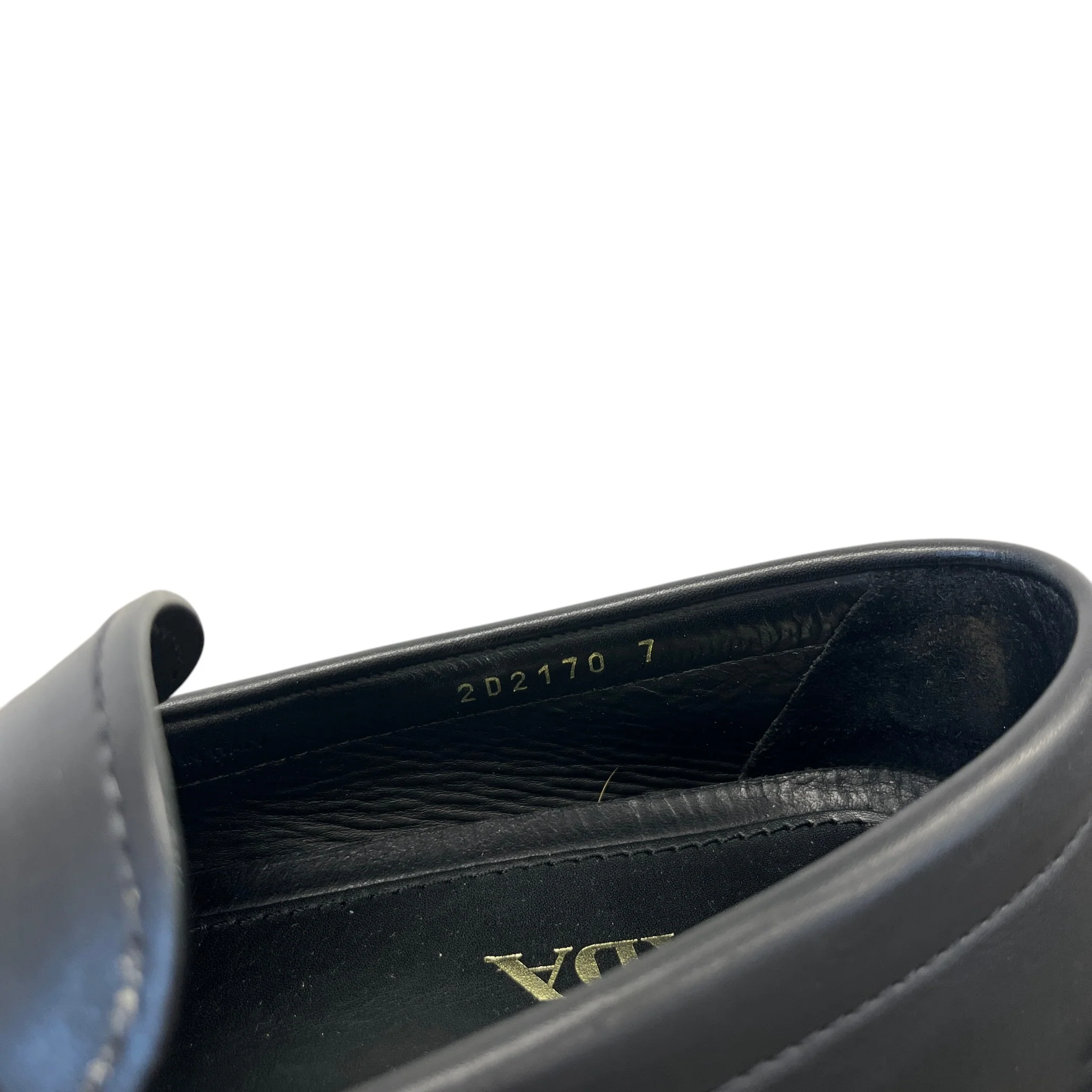 Men's Leather Logo Loafers Black Size EU 41 / UK 7 - Image 11