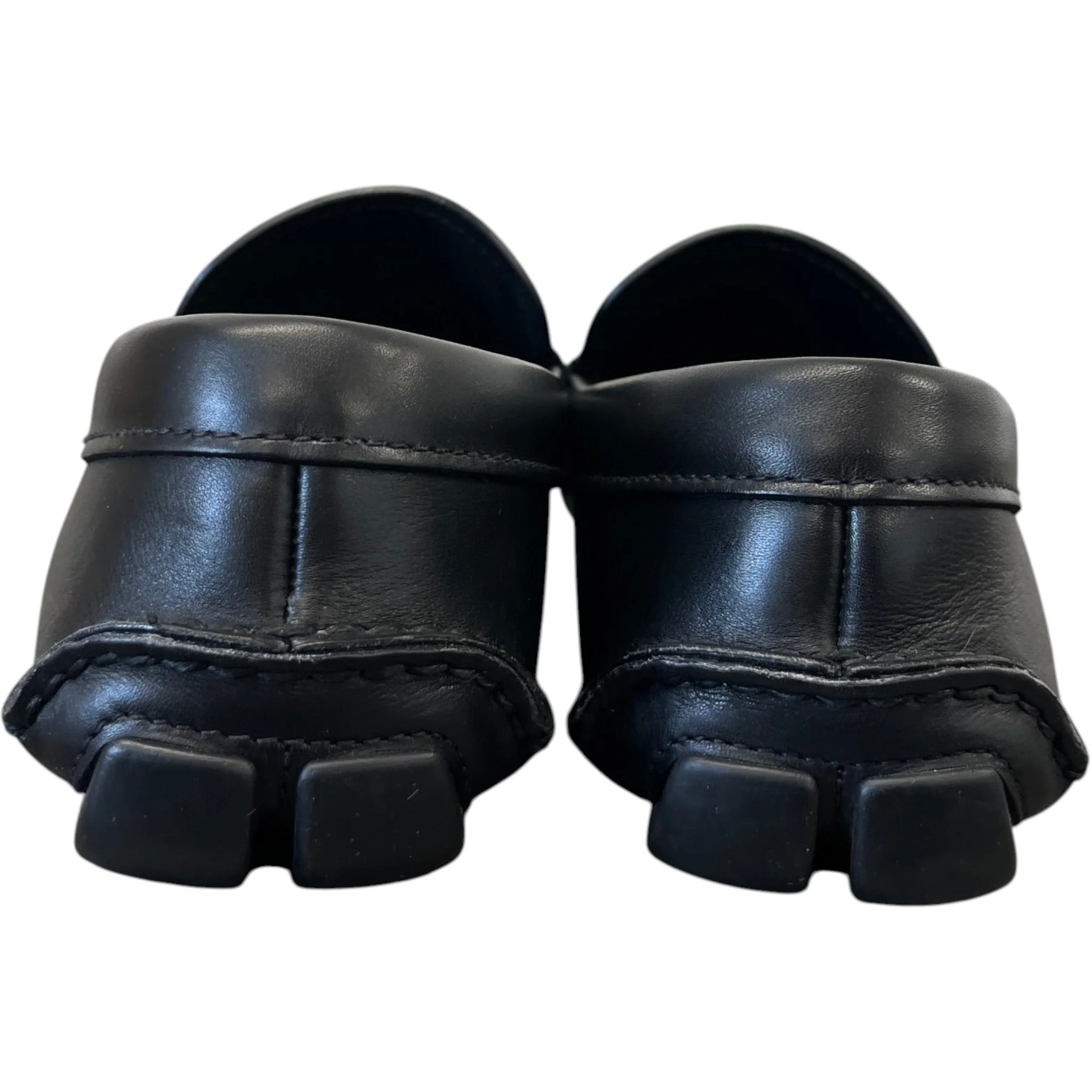 Men's Leather Logo Loafers Black Size EU 41 / UK 7 - Image 6