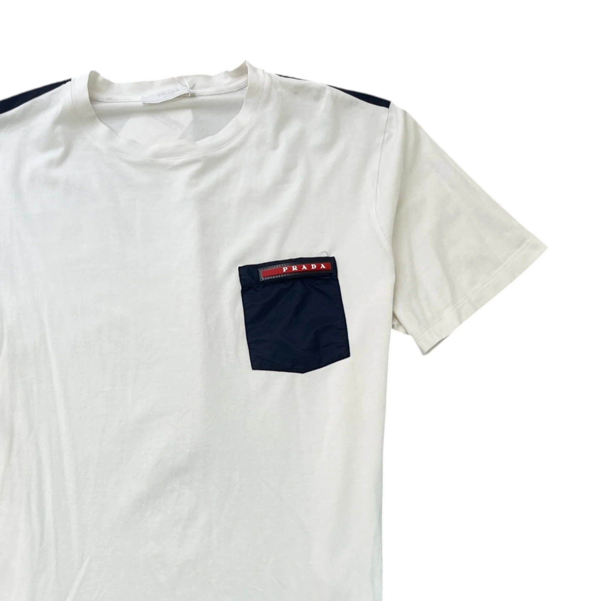 Men's Linea Rossa Nylon Pocket T-Shirt White Size M - Image 3