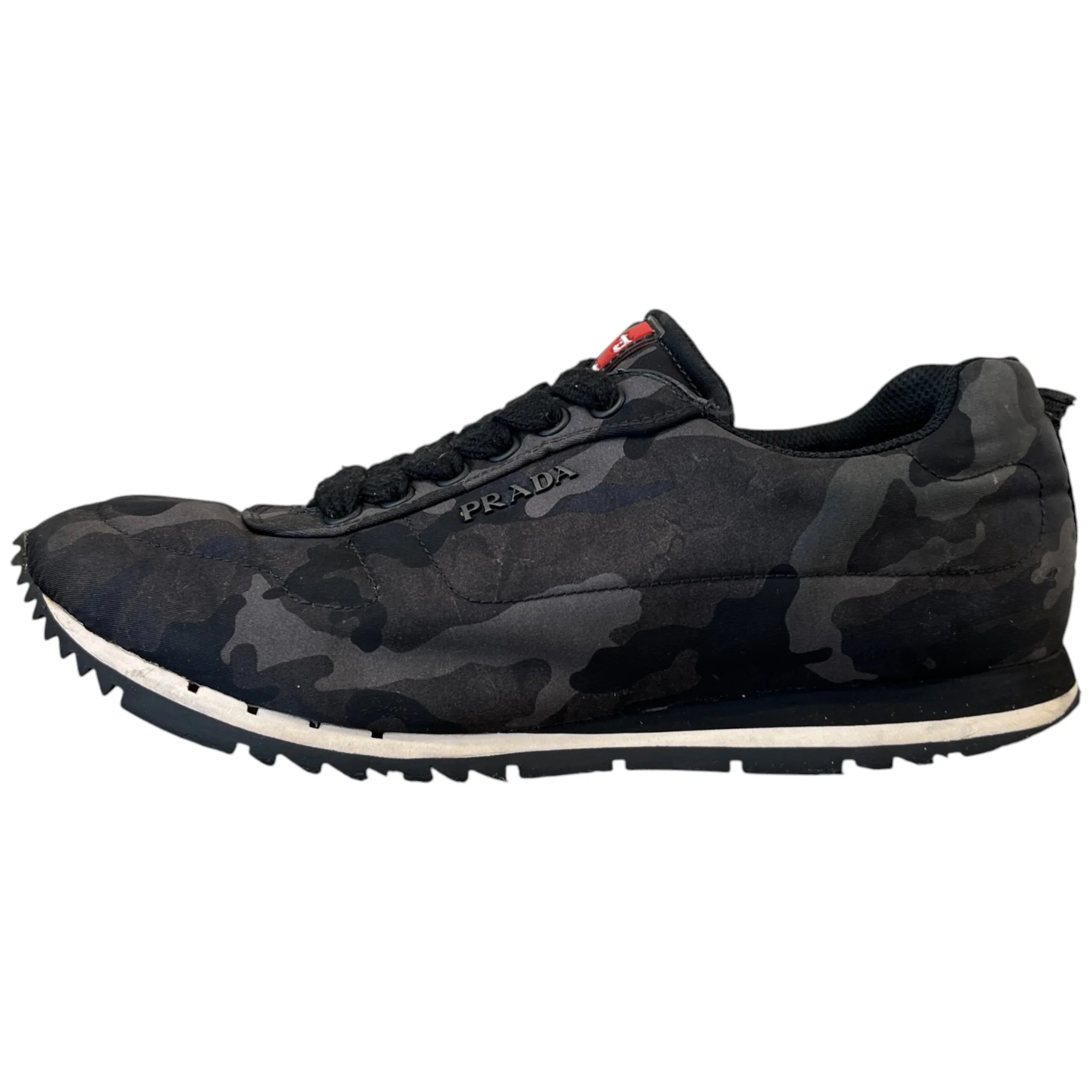 Men's Linear Rosa Camo Low Trainers Black Size EU 39 / UK 5 - Image 4