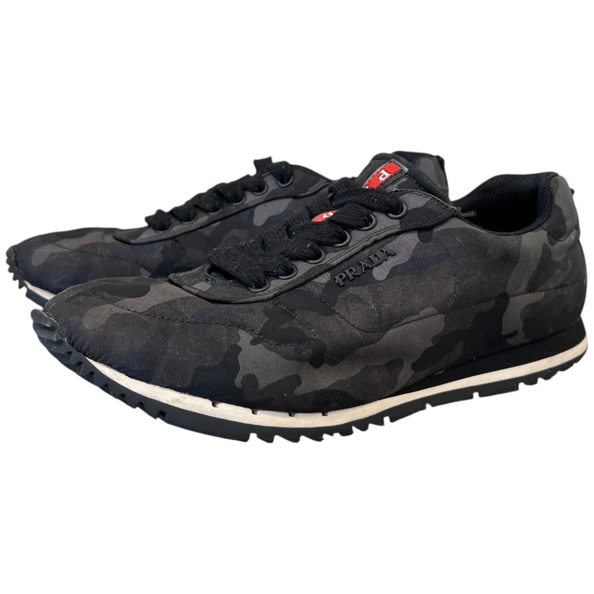 Men's Linear Rosa Camo Low Trainers Black Size EU 39 / UK 5 - Image 8