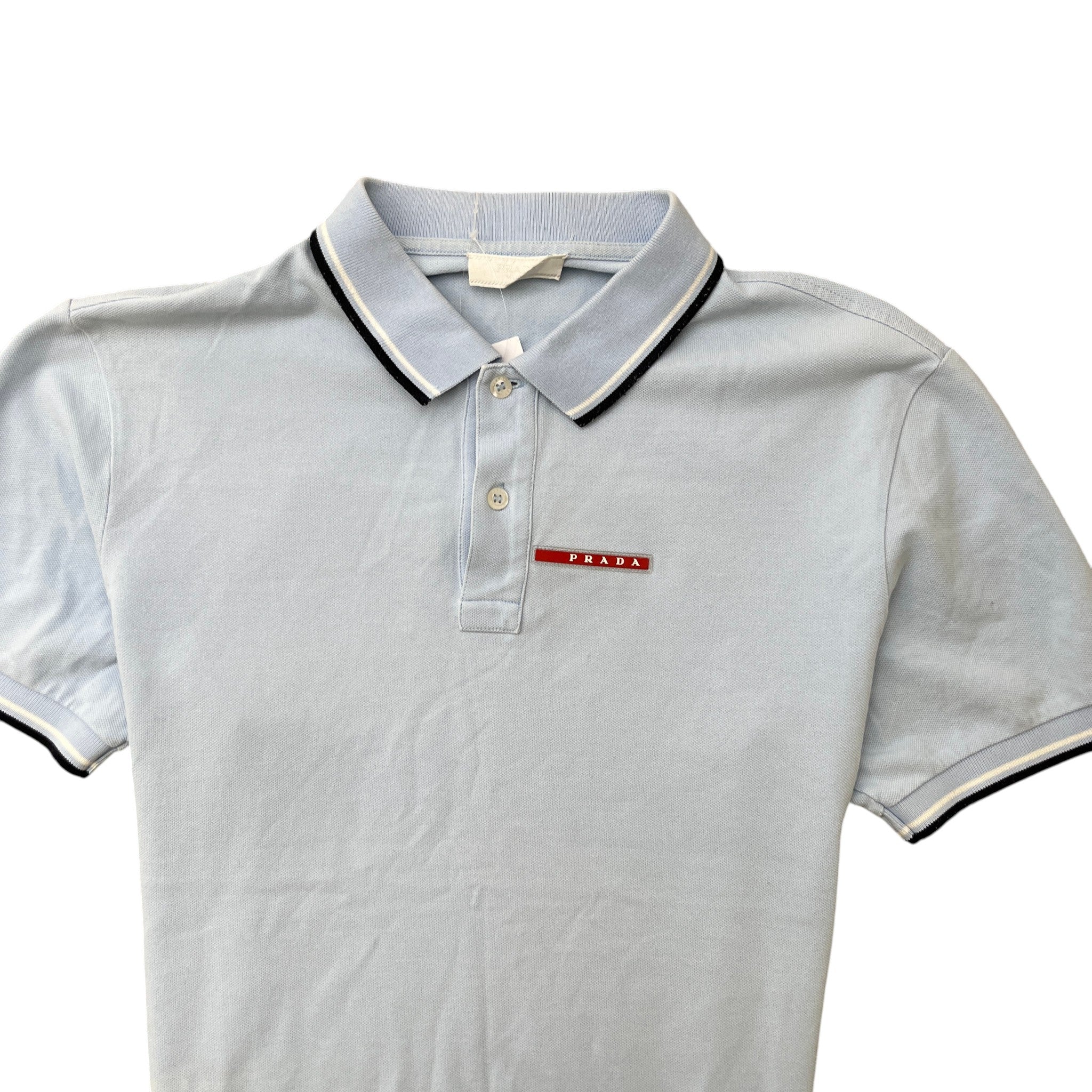 Men's Linear Rosa Polo Shirt Blue Size XL - Image 5
