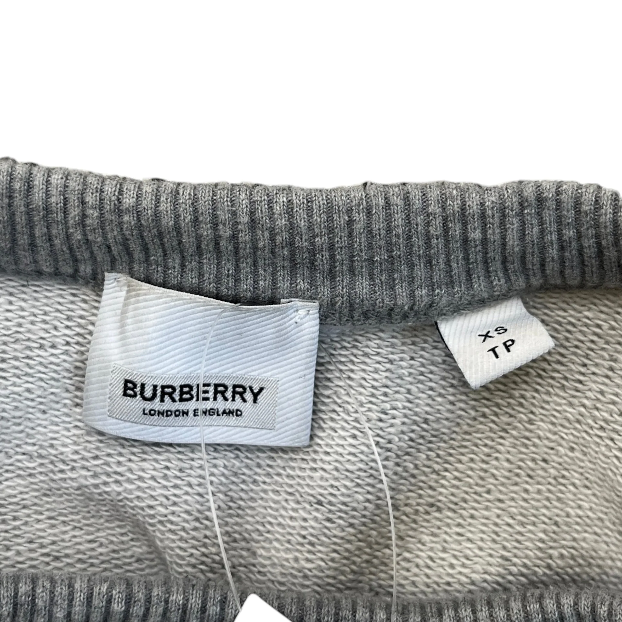 Men's Location Print Sweatshirt Grey Size XS - Image 7