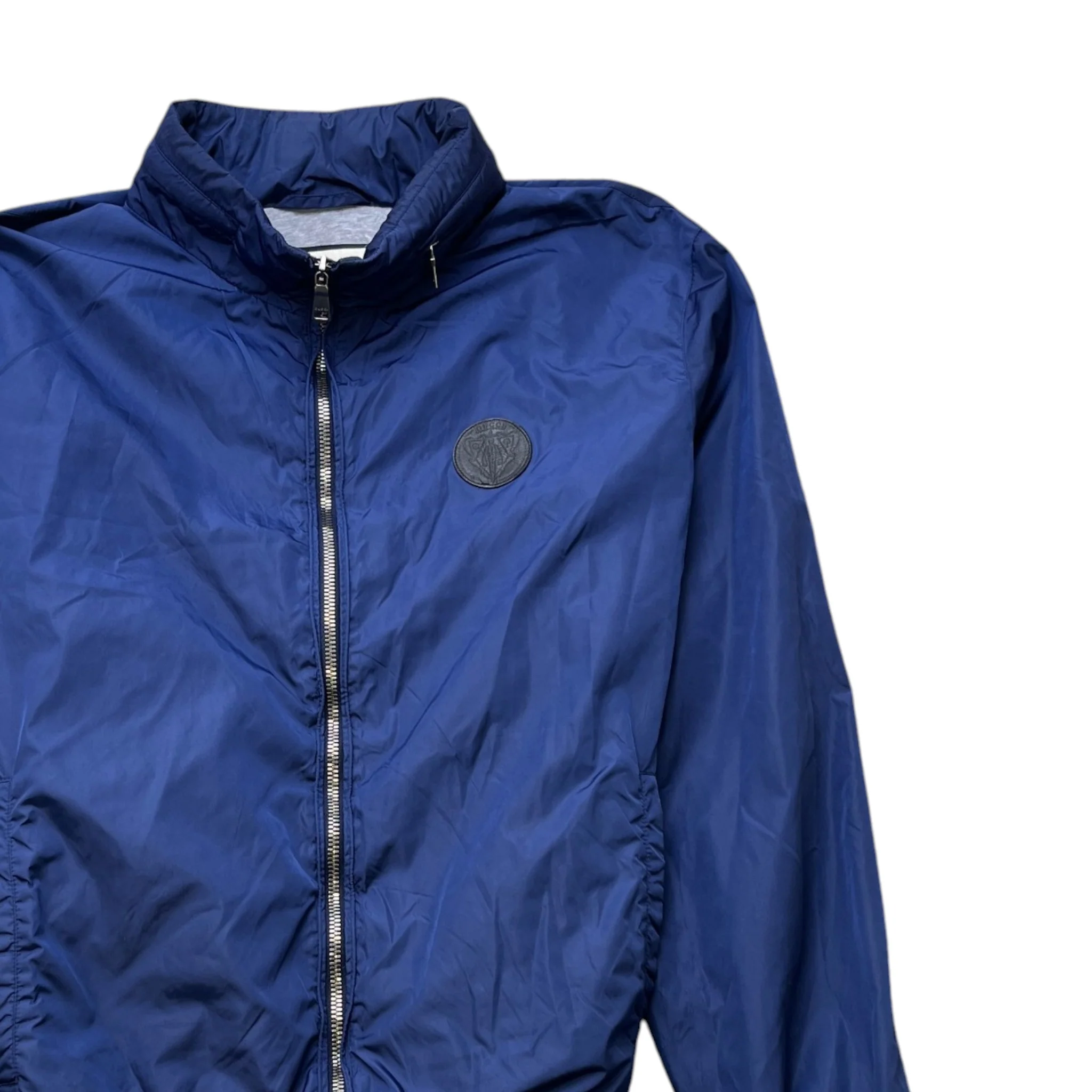 Men's Logo Patch Bomber Windbreaker Navy Size IT 50 / L - Image 3
