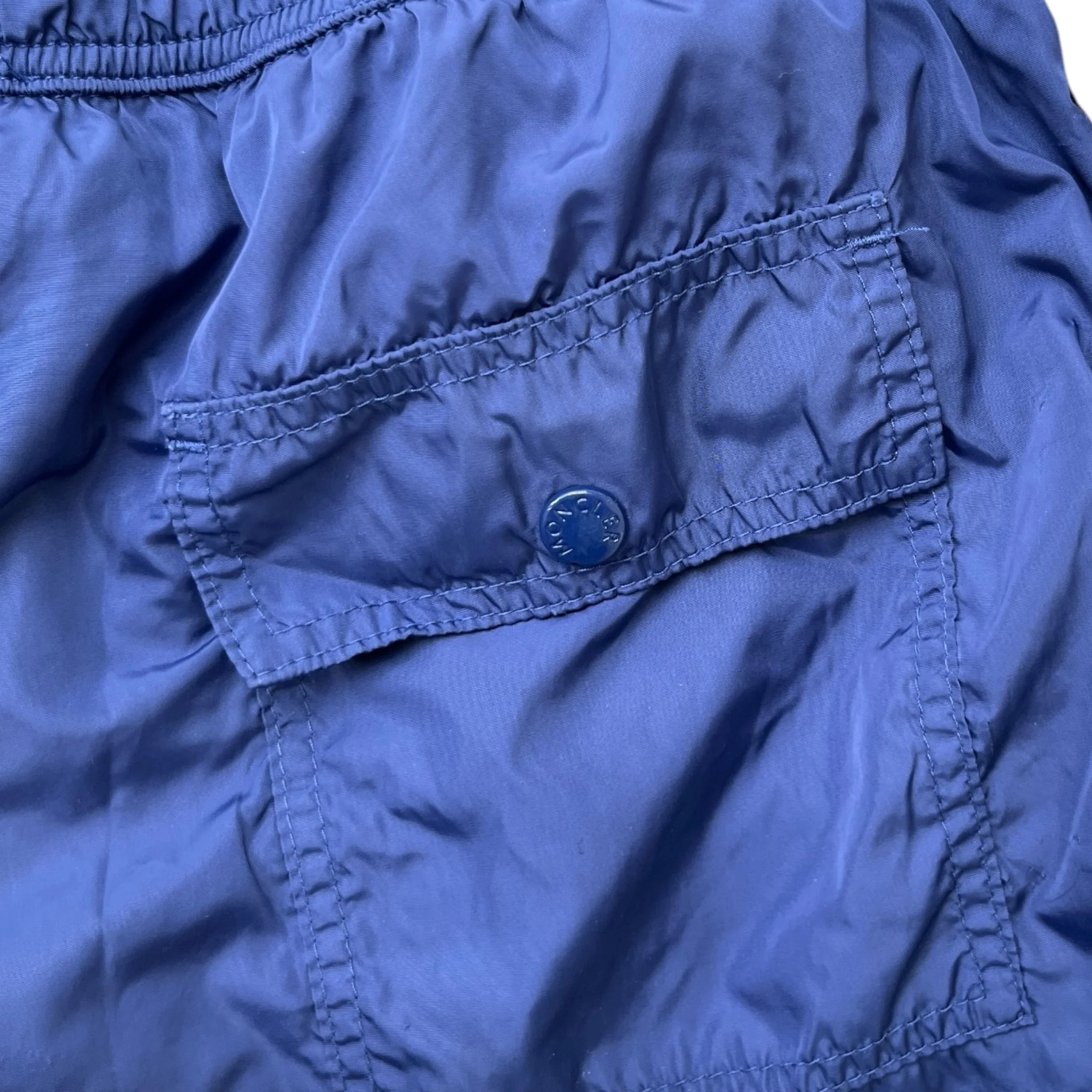 Men's Logo Patch Boys 12Years Swim Shorts Blue Size XXS - Image 6