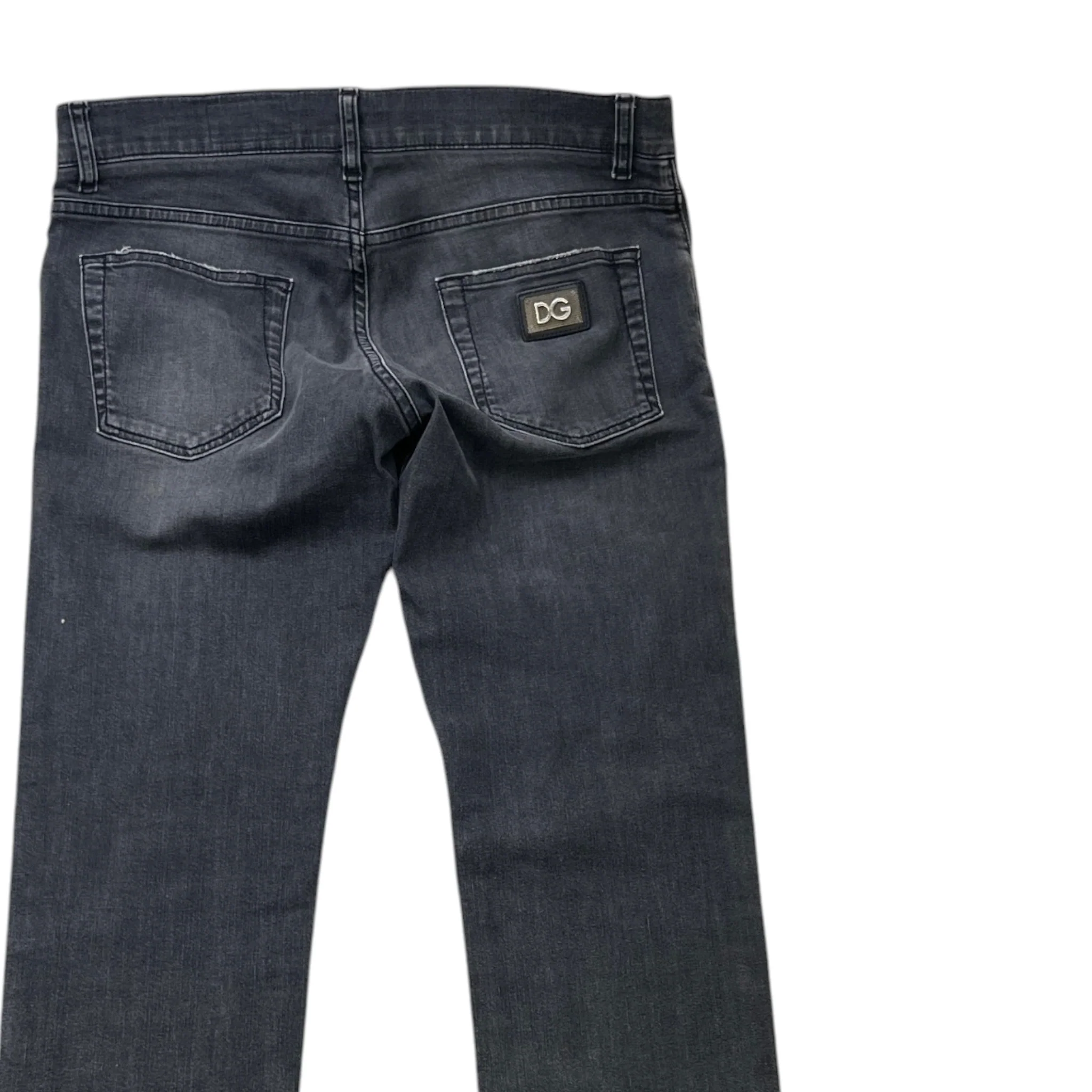 Men's Logo Patch Skinny Jeans Charcoal Size IT 48 / UK 32 - Image 4