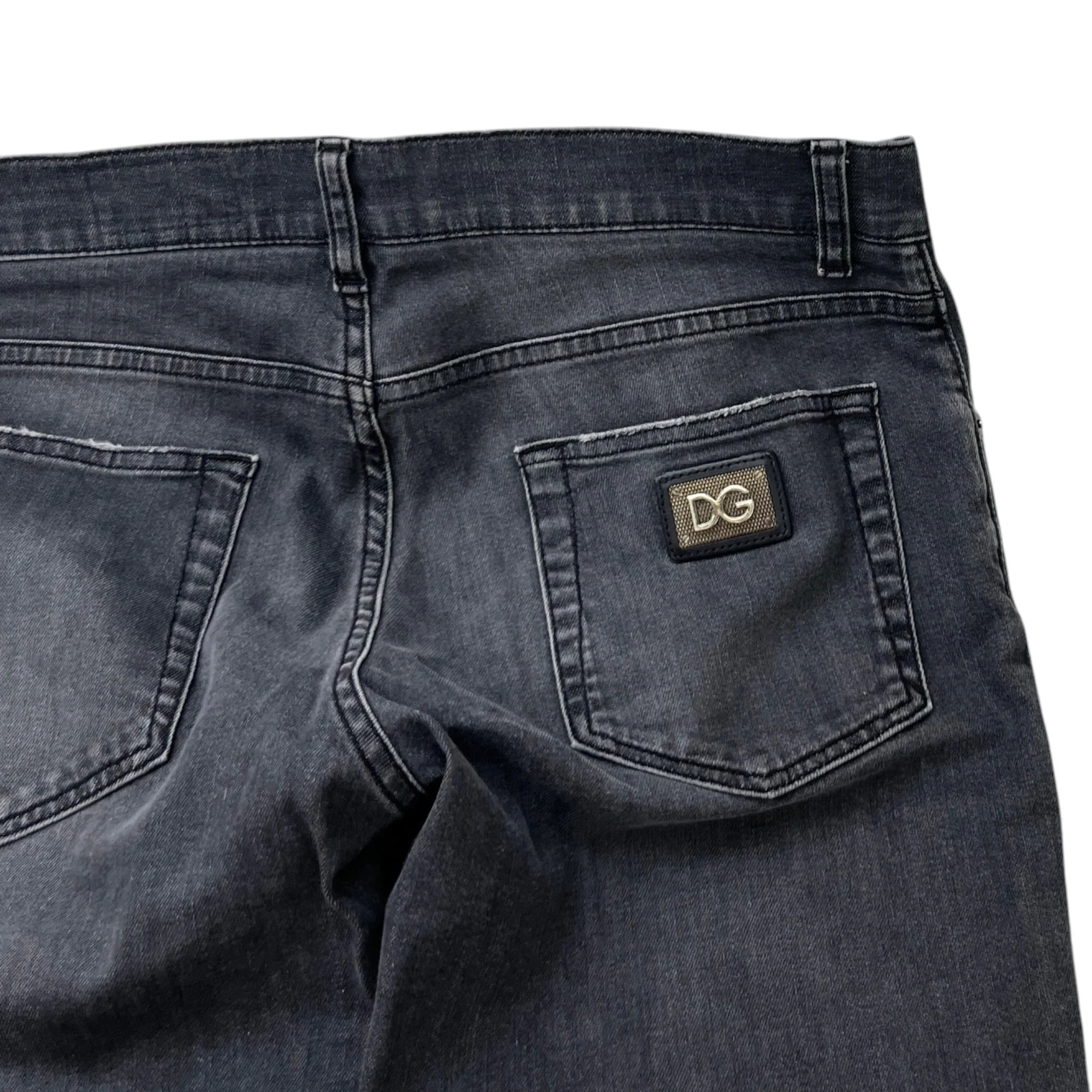 Men's Logo Patch Skinny Jeans Charcoal Size IT 48 / UK 32 - Image 6