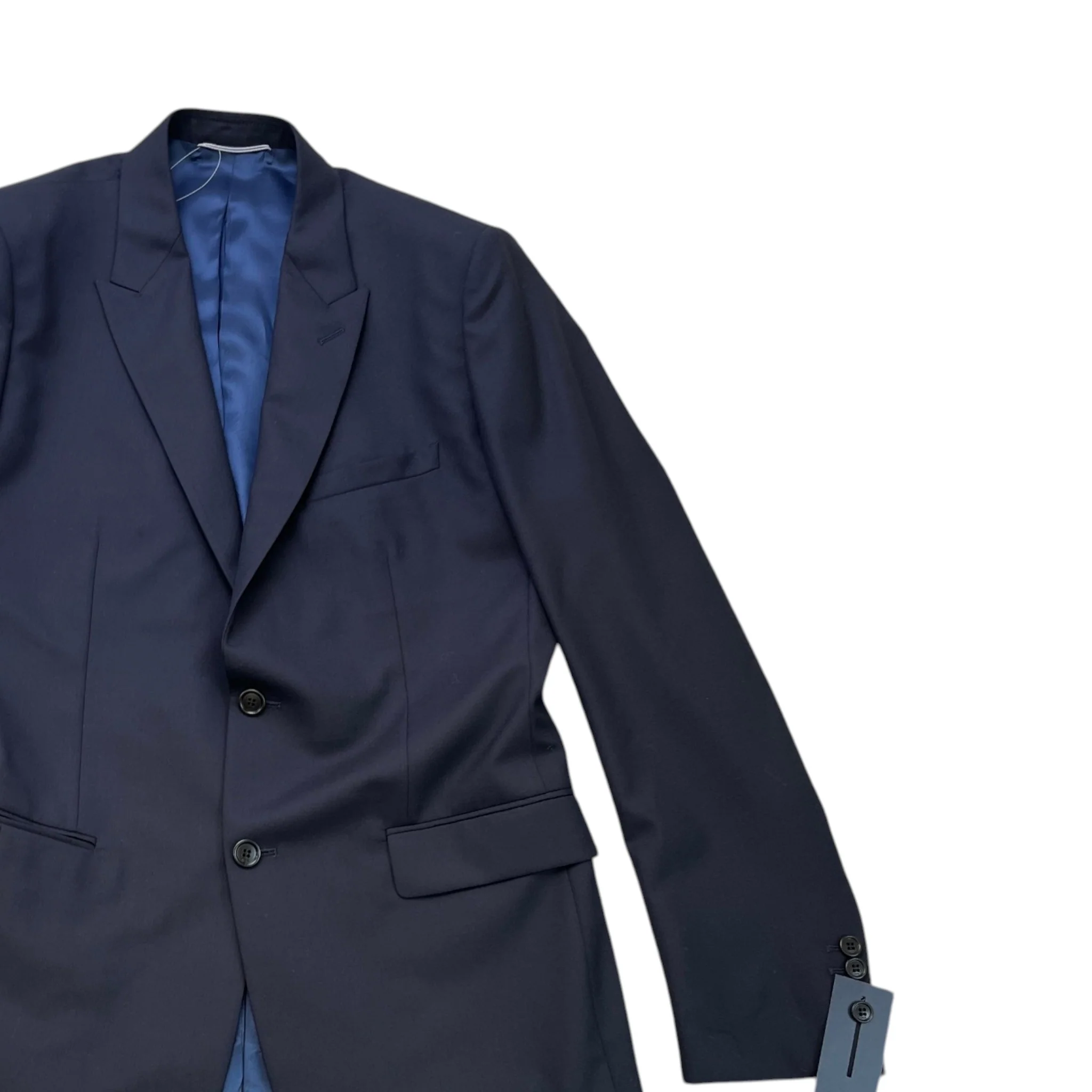Men's Logo Patch Suit Jacket Navy Size IT 52 / XL - Image 3