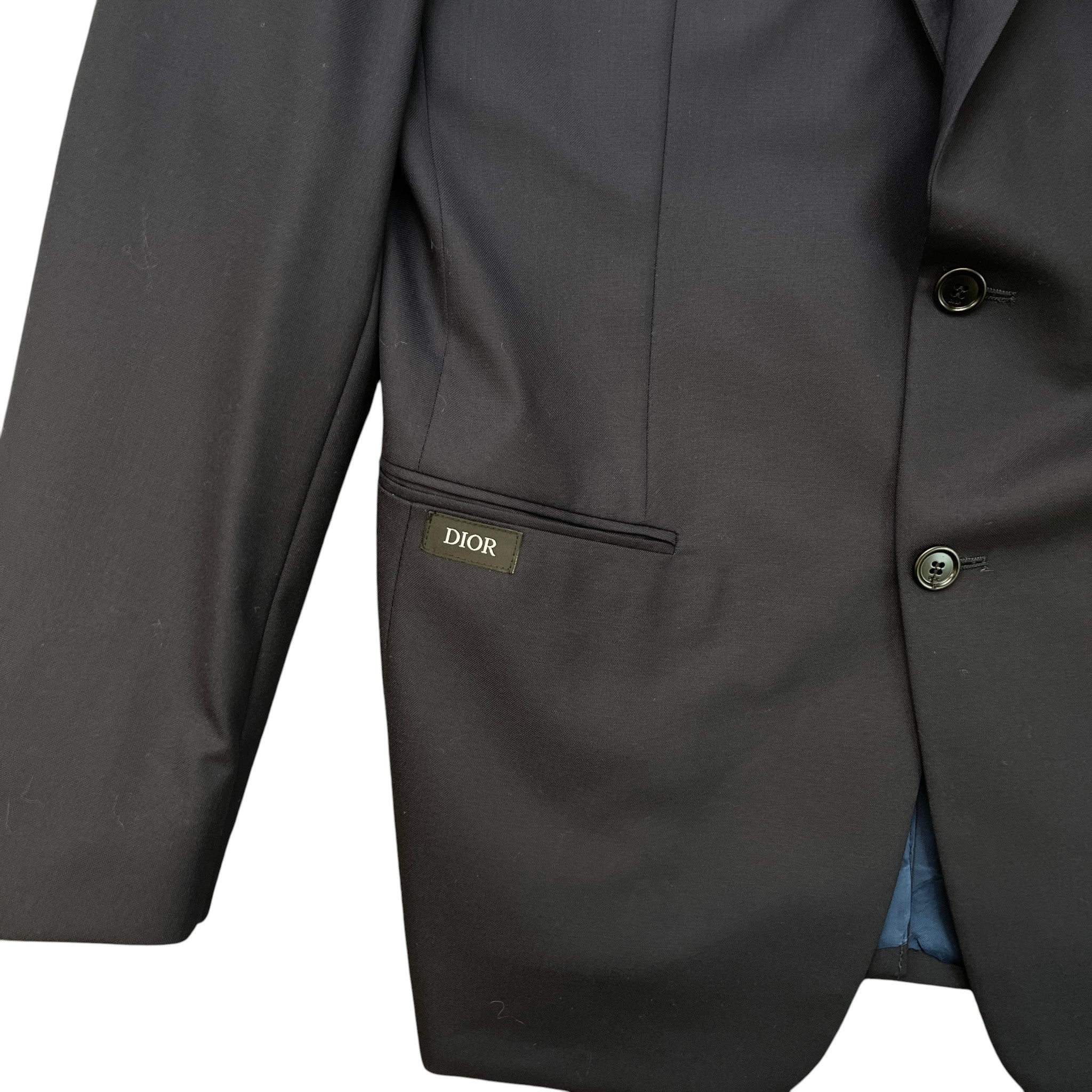 Men's Logo Patch Suit Jacket Navy Size IT 52 / XL - Image 5