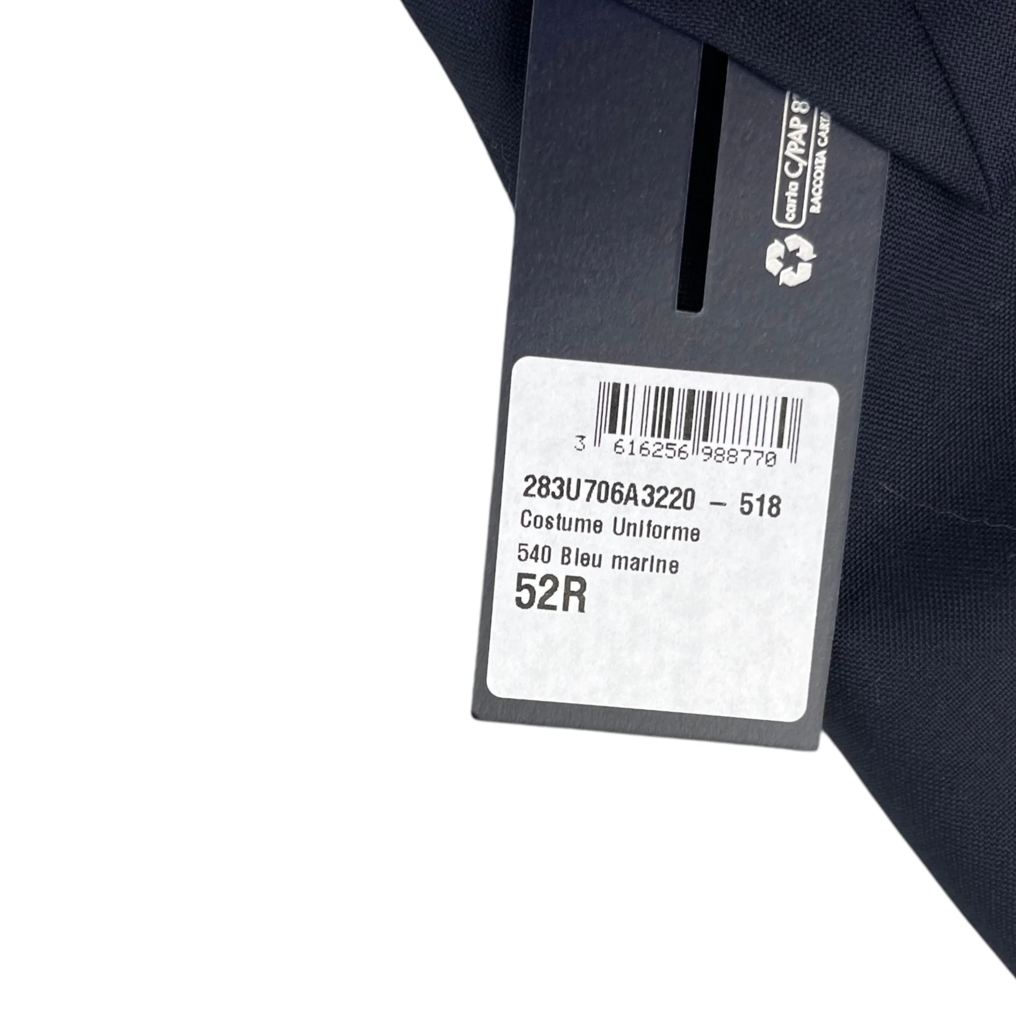 Men's Logo Patch Suit Jacket Navy Size IT 52 / XL - Image 6