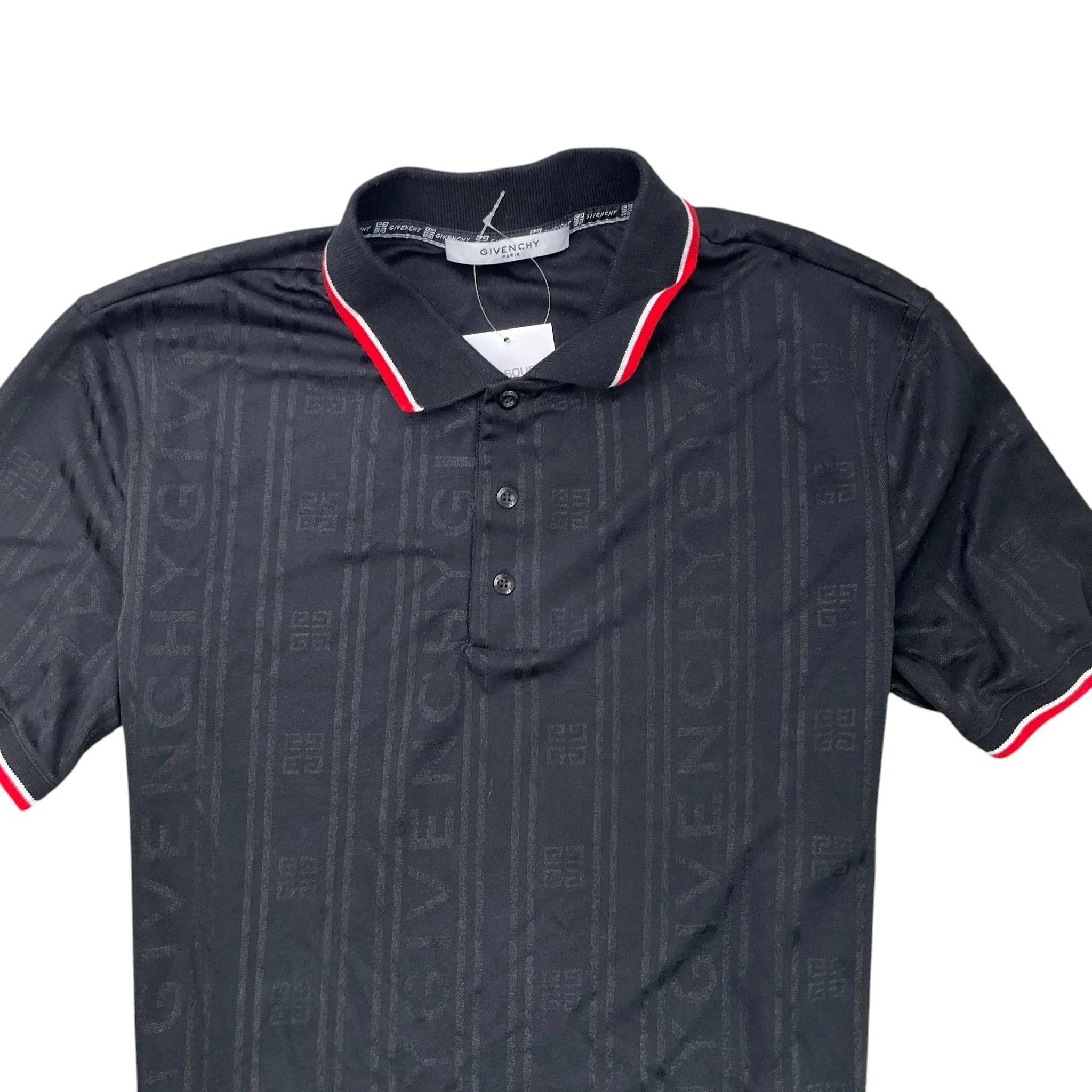 Men's Logo Polo Shirt Black Size XL - Image 5