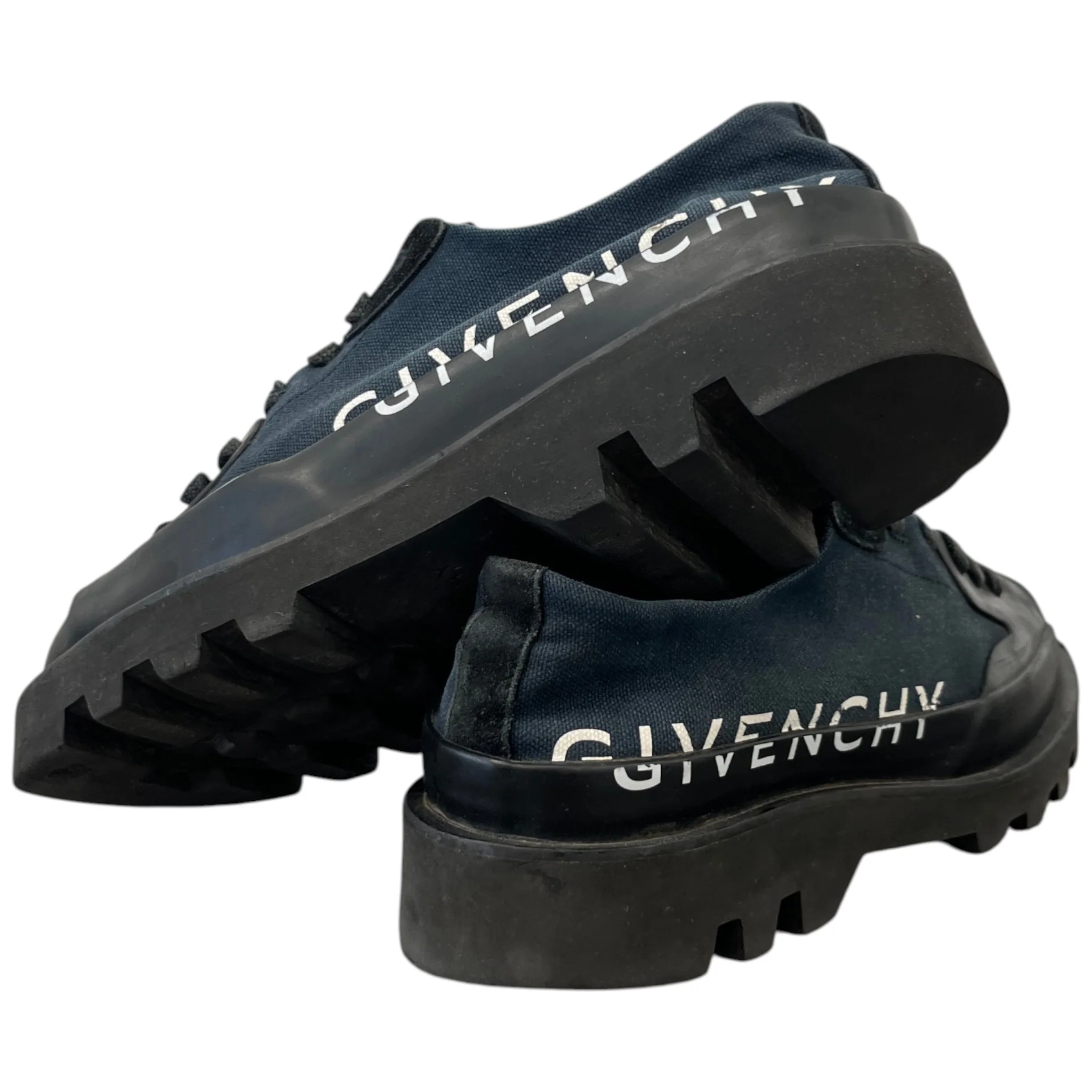 Men's Logo Print Clapham Low Trainers Navy Size EU 43 / UK 9 - Image 10