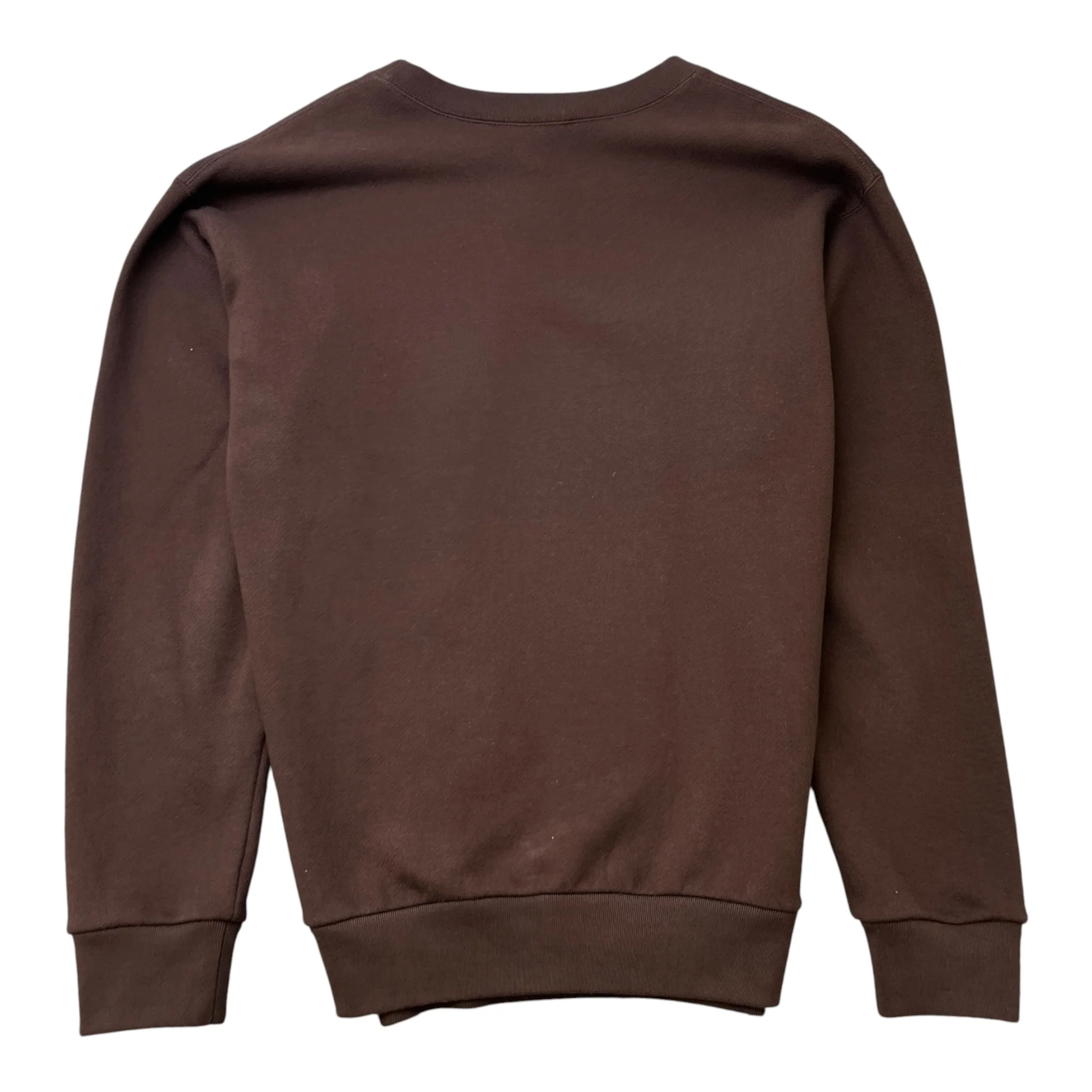 Men's Logo Print Jumper Brown Size M - Image 2