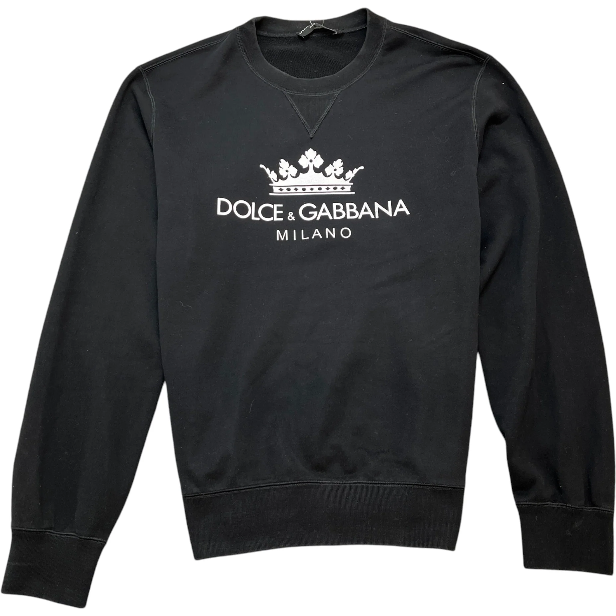 Men's Logo Print Sweatshirt Black Size IT 50 / UK L