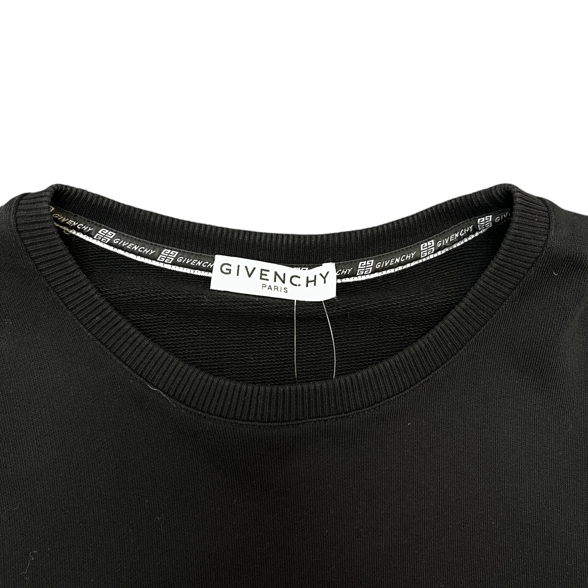 Men's Logo Print Sweatshirt Black Size S - Image 5