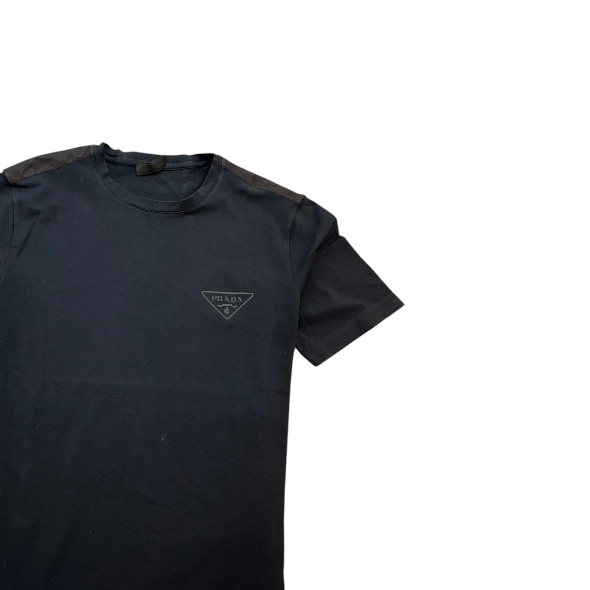 Men's Logo Print T-Shirt Black Size S - Image 3