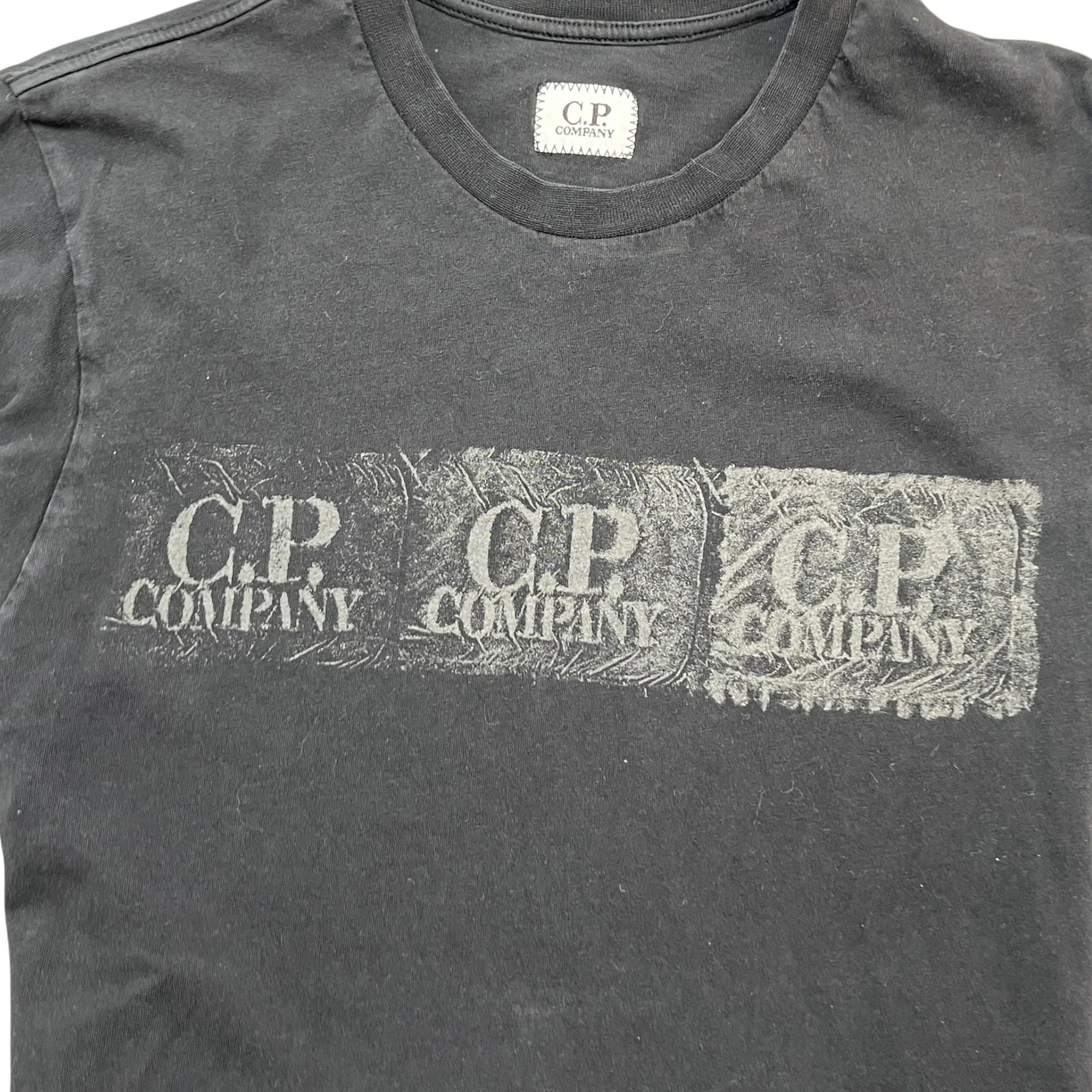 Men's Logo Print T-Shirt Black Size S - Image 6