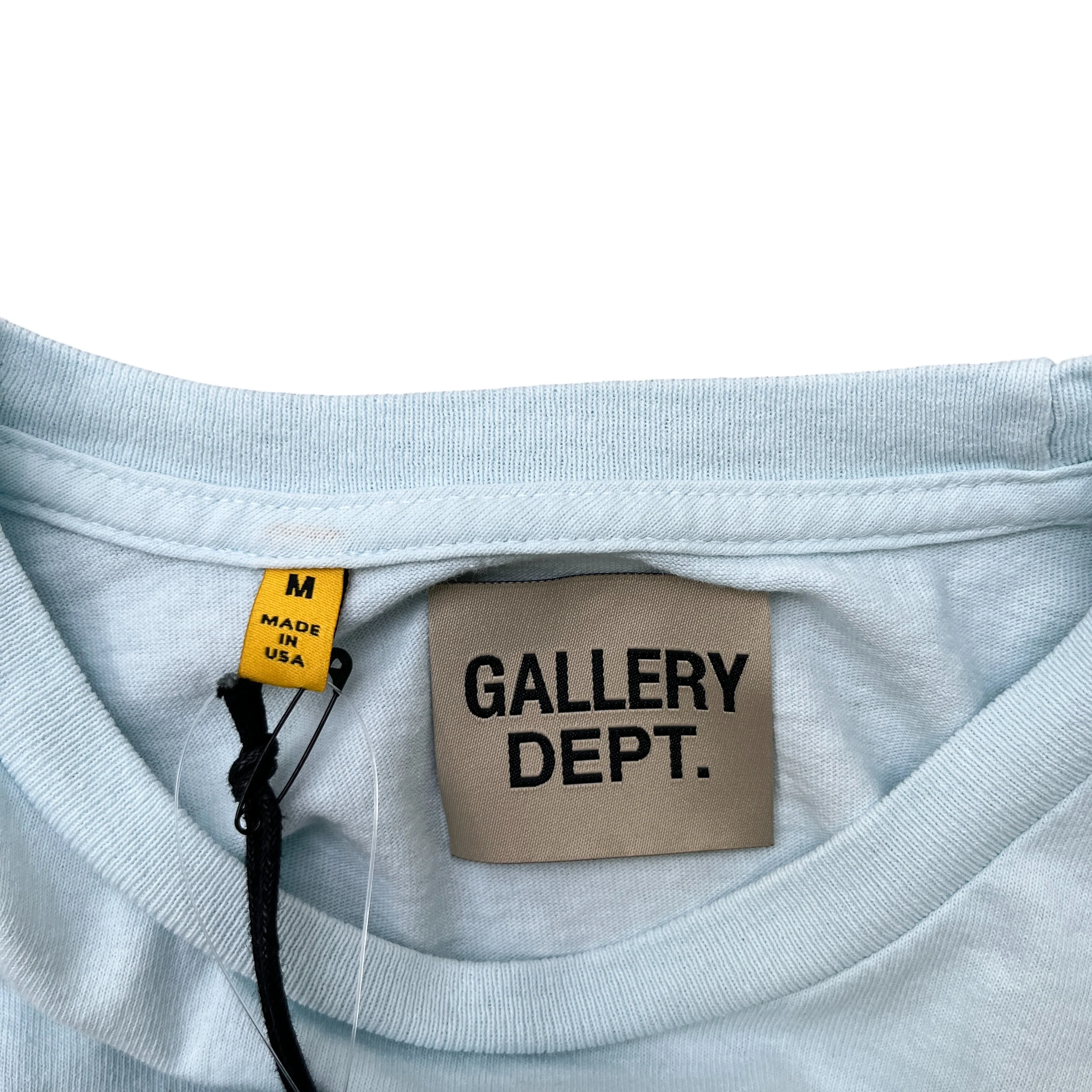 Men's Logo Print T-Shirt Blue Size M - Image 8