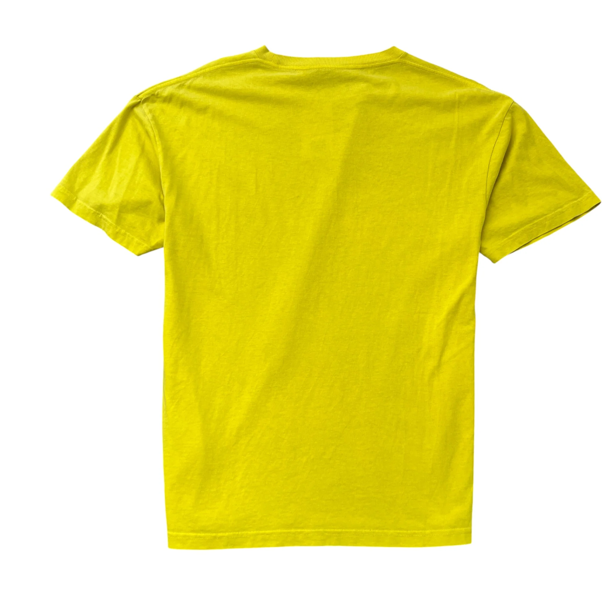 Men's Logo Print T-Shirt Yellow Size L - Image 2