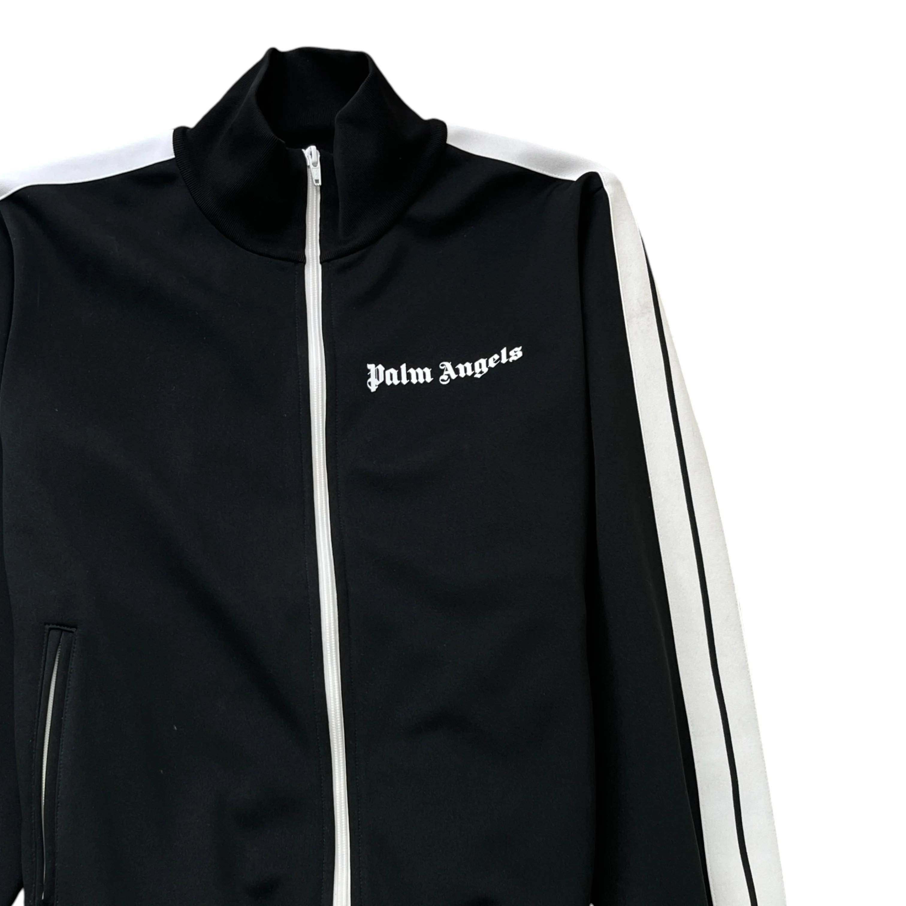 Men's Logo Print Track Jacket Black Size L - Image 3