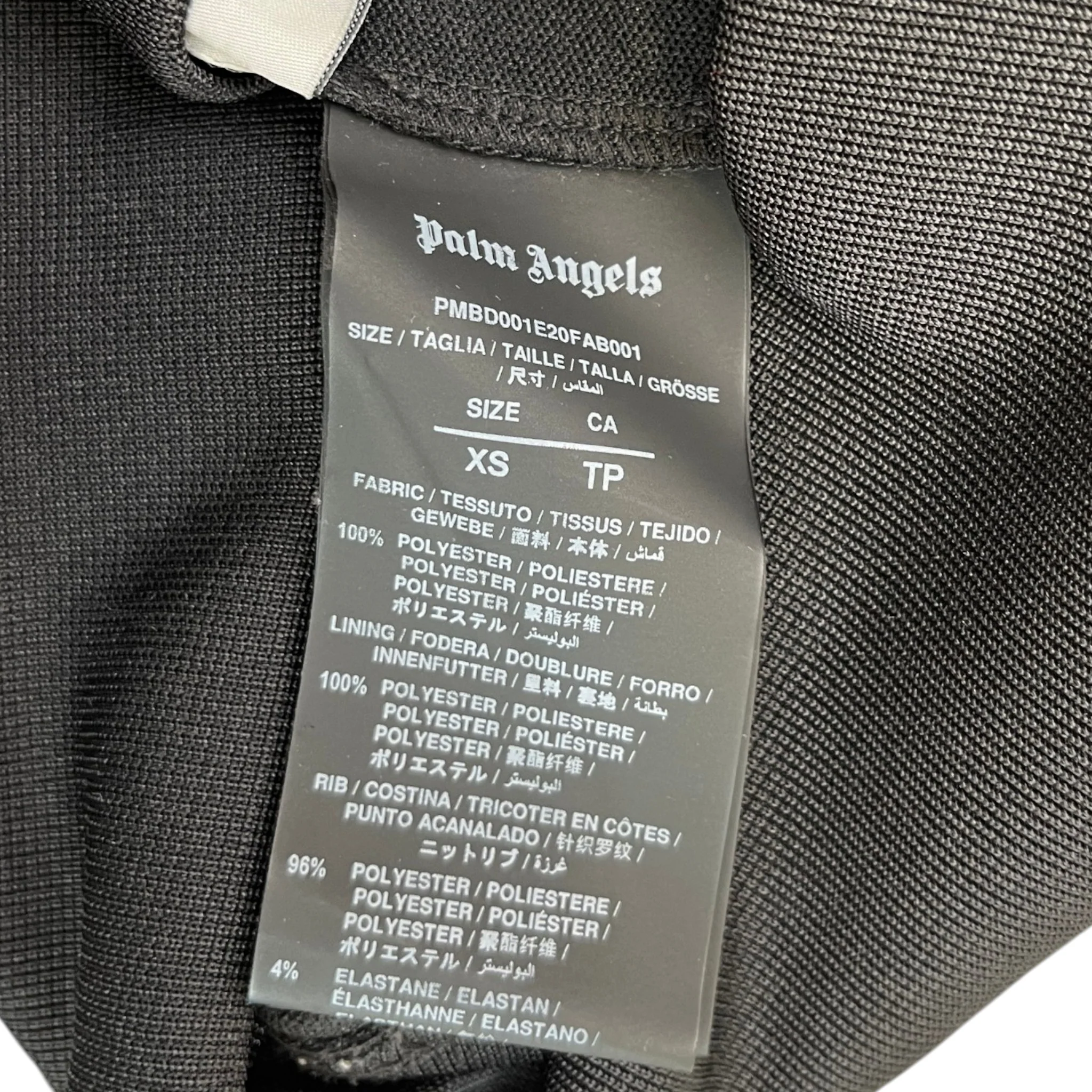 Men's Logo Print Track Jacket Black Size XS - Image 6