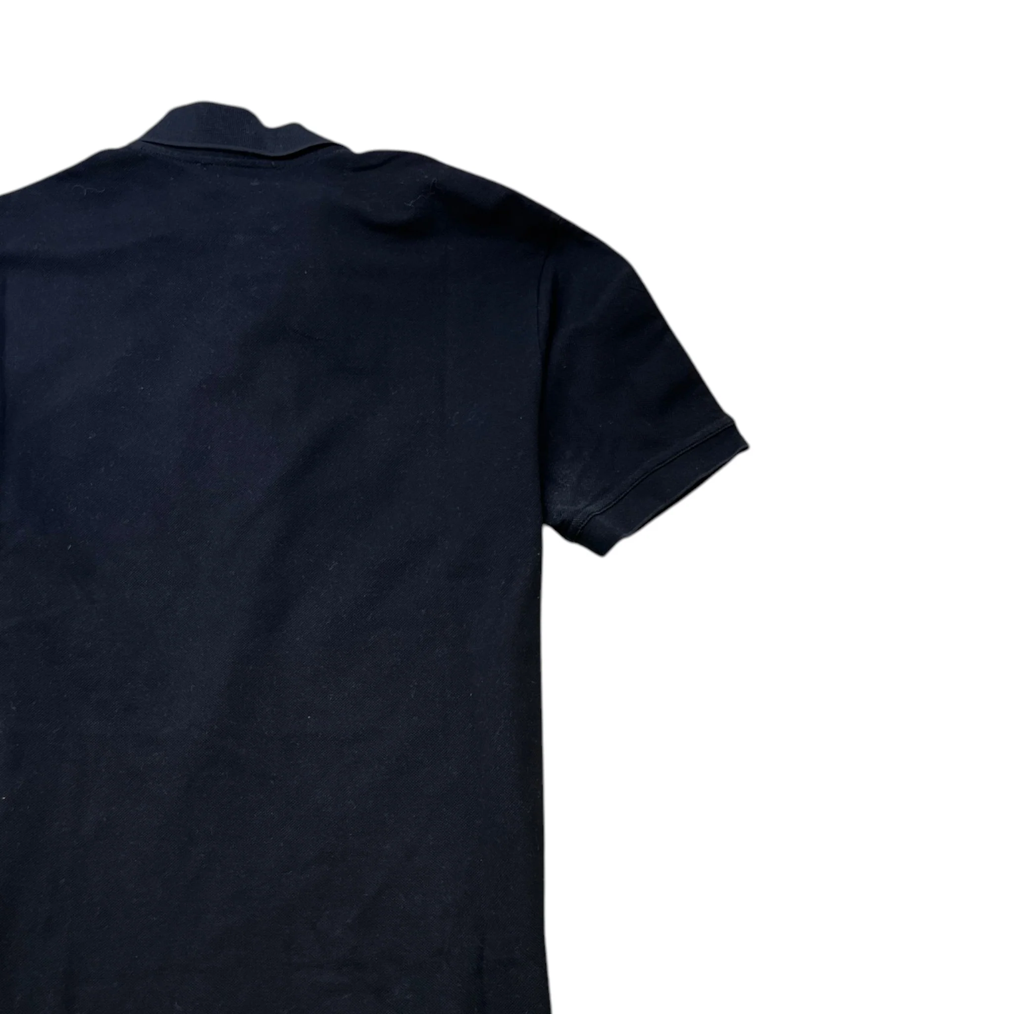 Men's Logo Strip Polo Shirt Black Size S - Image 4