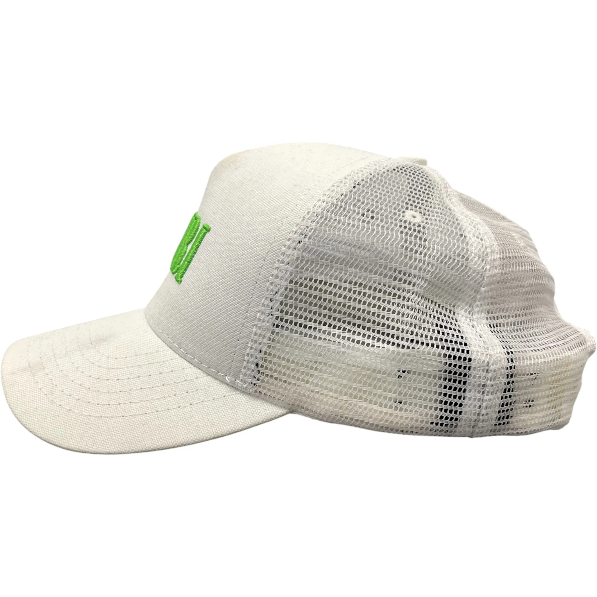 Men's Logo Trucker Hat White - Image 6
