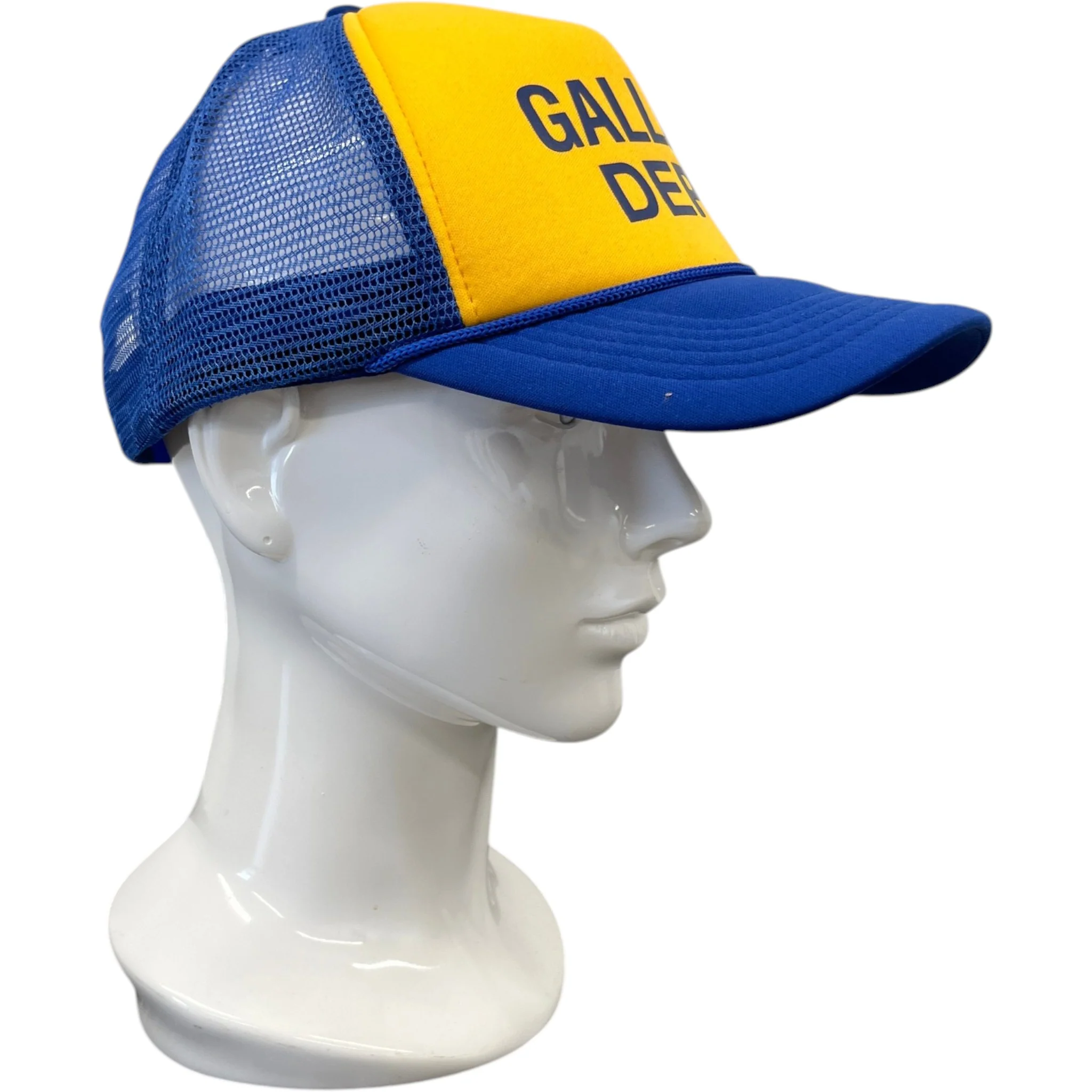 Men's Logo Trucker Hat Yellow - Image 4