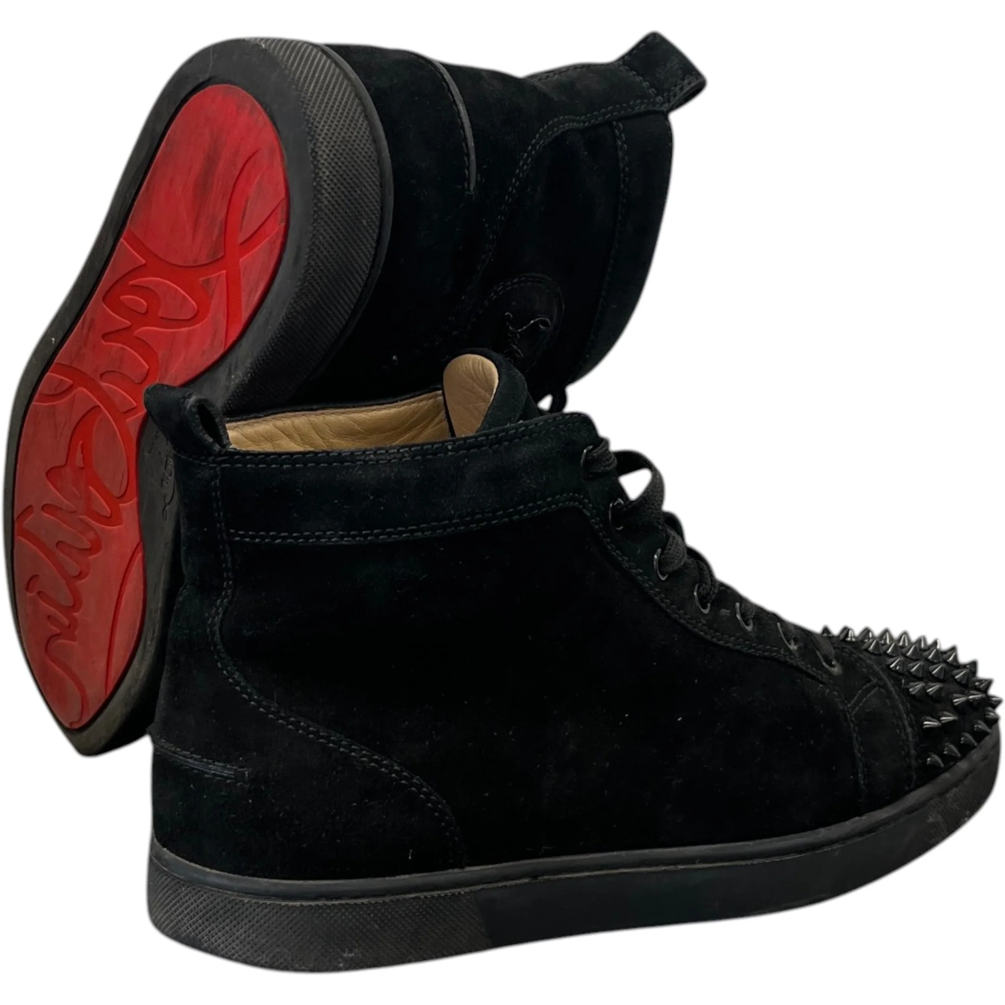 Men's Lou Spikes High Trainers Black Size EU 39 / UK 5 - Image 9