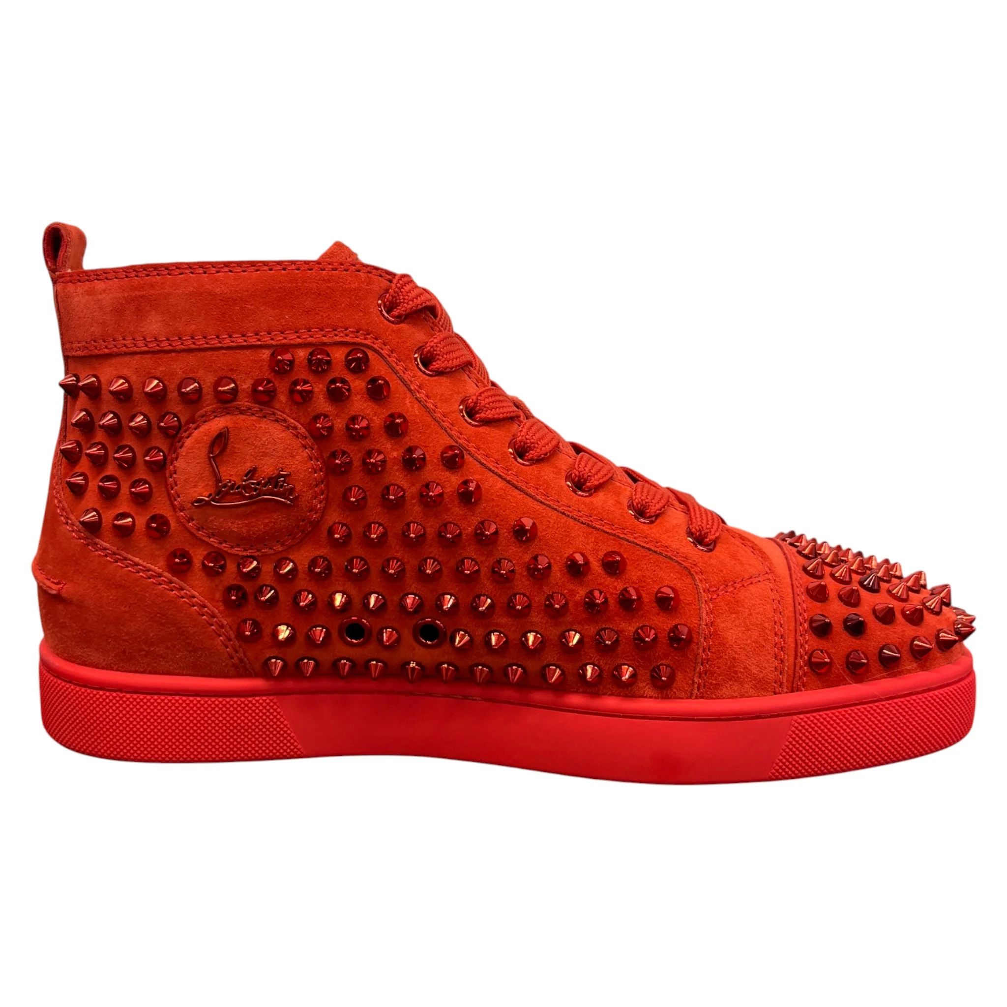 Men's Louis Flat Spike High Trainers Red Size EU 40.5 / UK 6.5 - Image 4