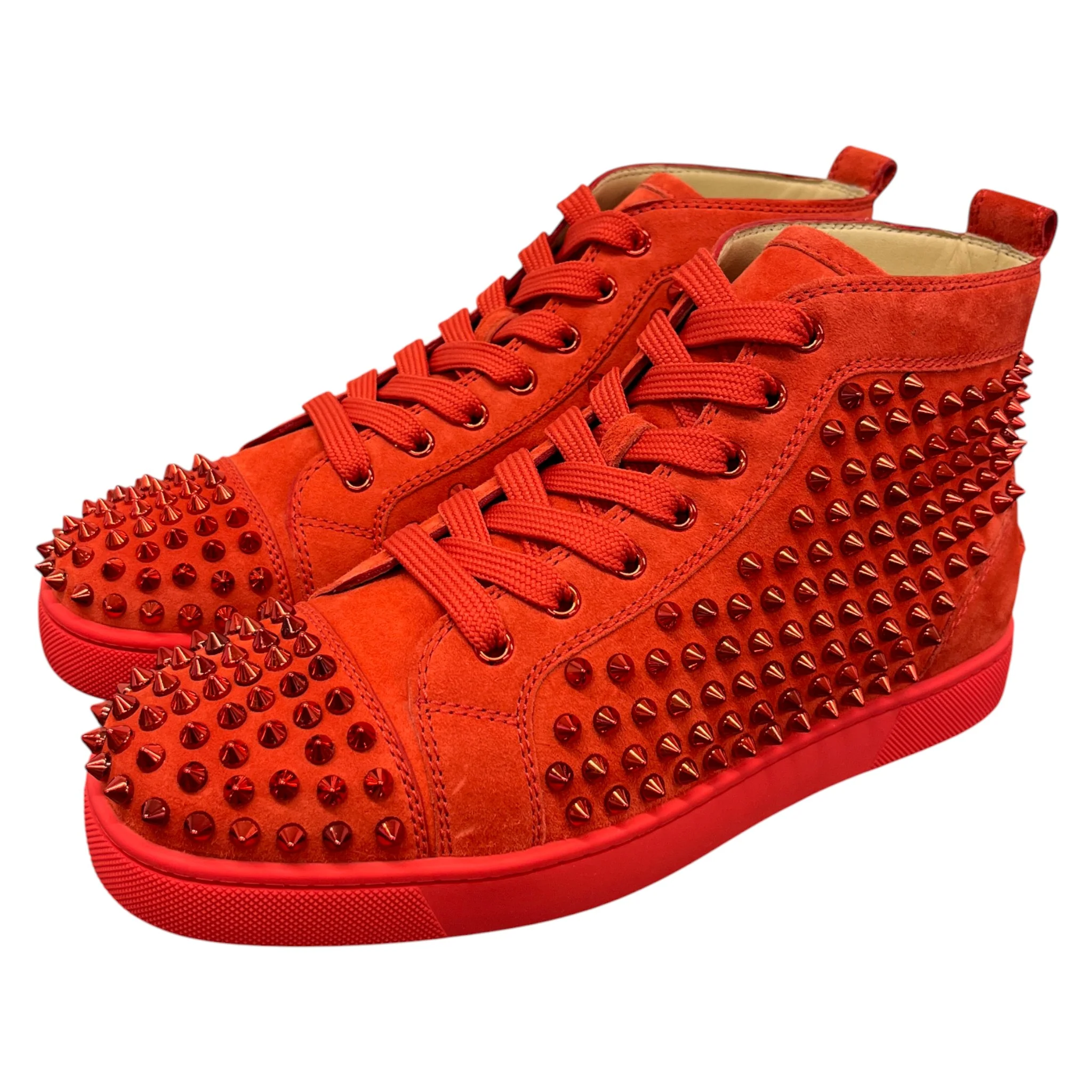 Men's Louis Flat Spike High Trainers Red Size EU 40.5 / UK 6.5 - Image 9