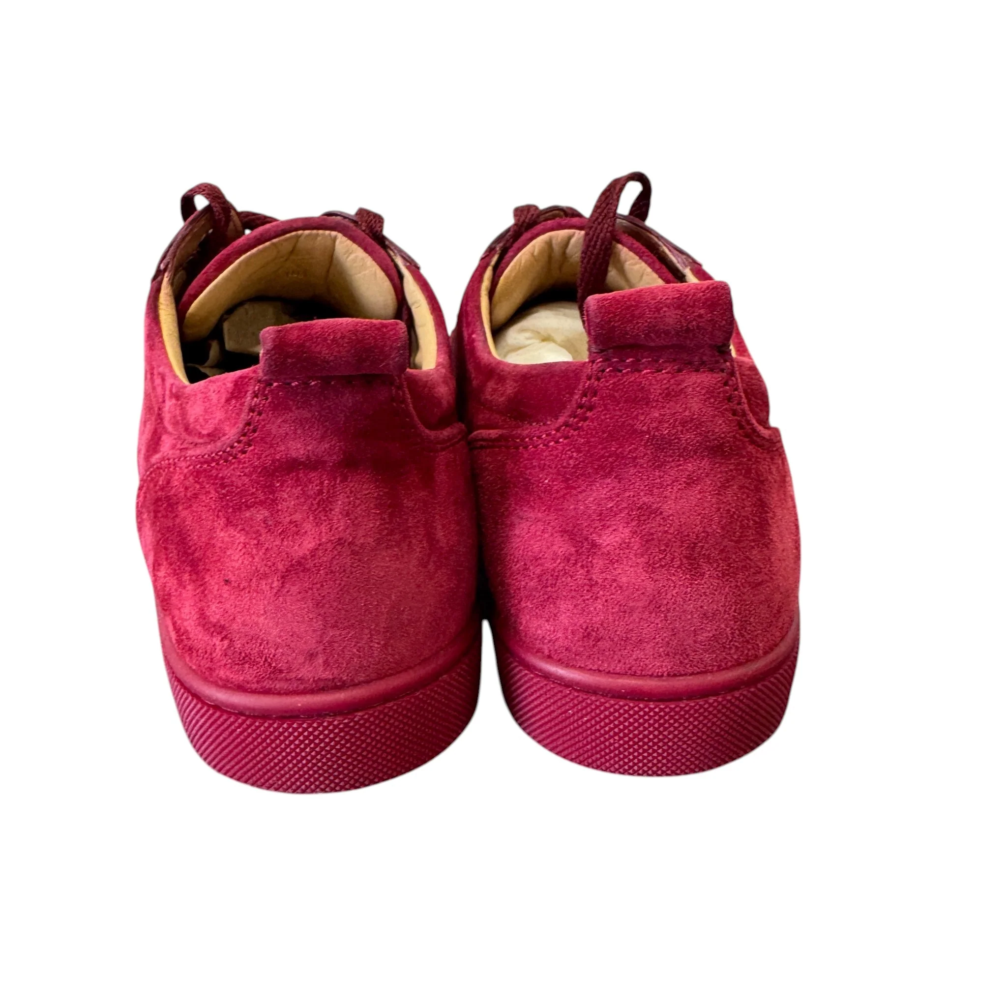 Men's Louis Junior Spikes Flat Low Trainers Burgundy Size EU 40 / UK 6 - Image 9