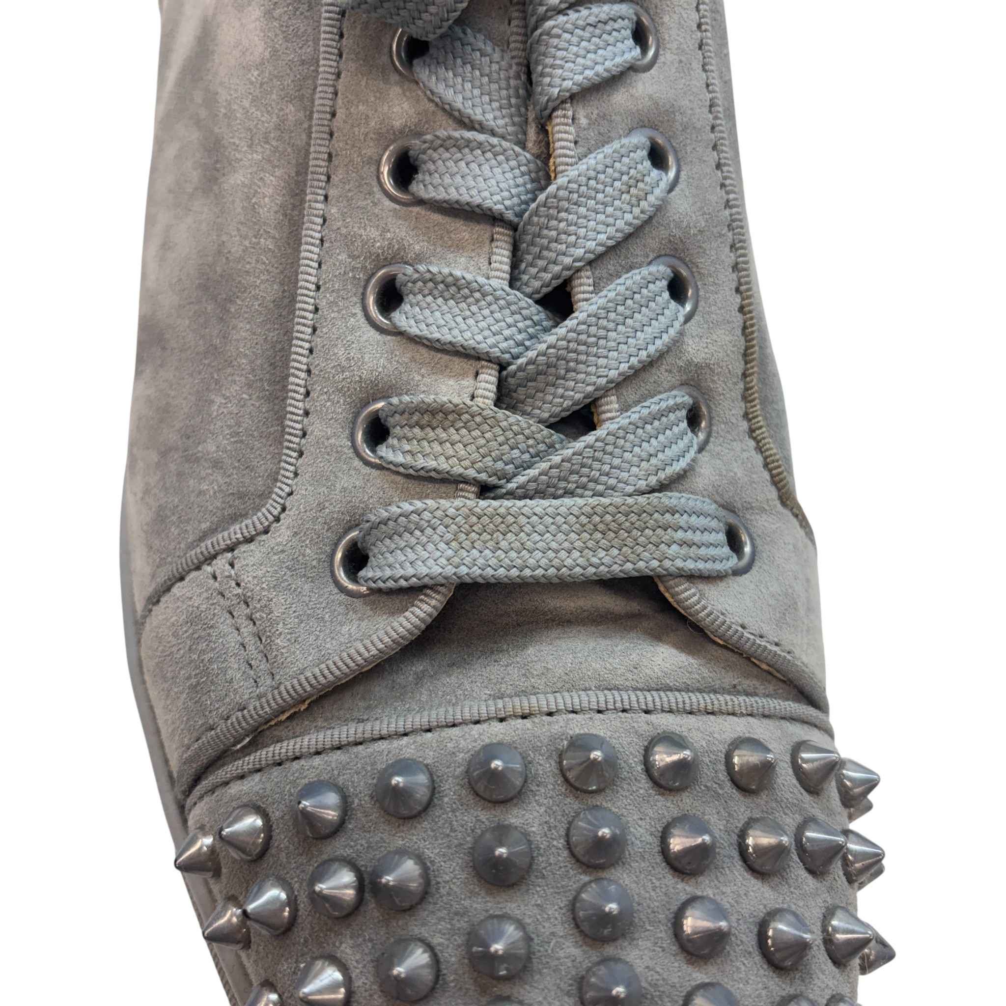 Men's Louis Junior Spikes Flat Low Trainers Grey Size EU 42 / UK 8 - Image 14