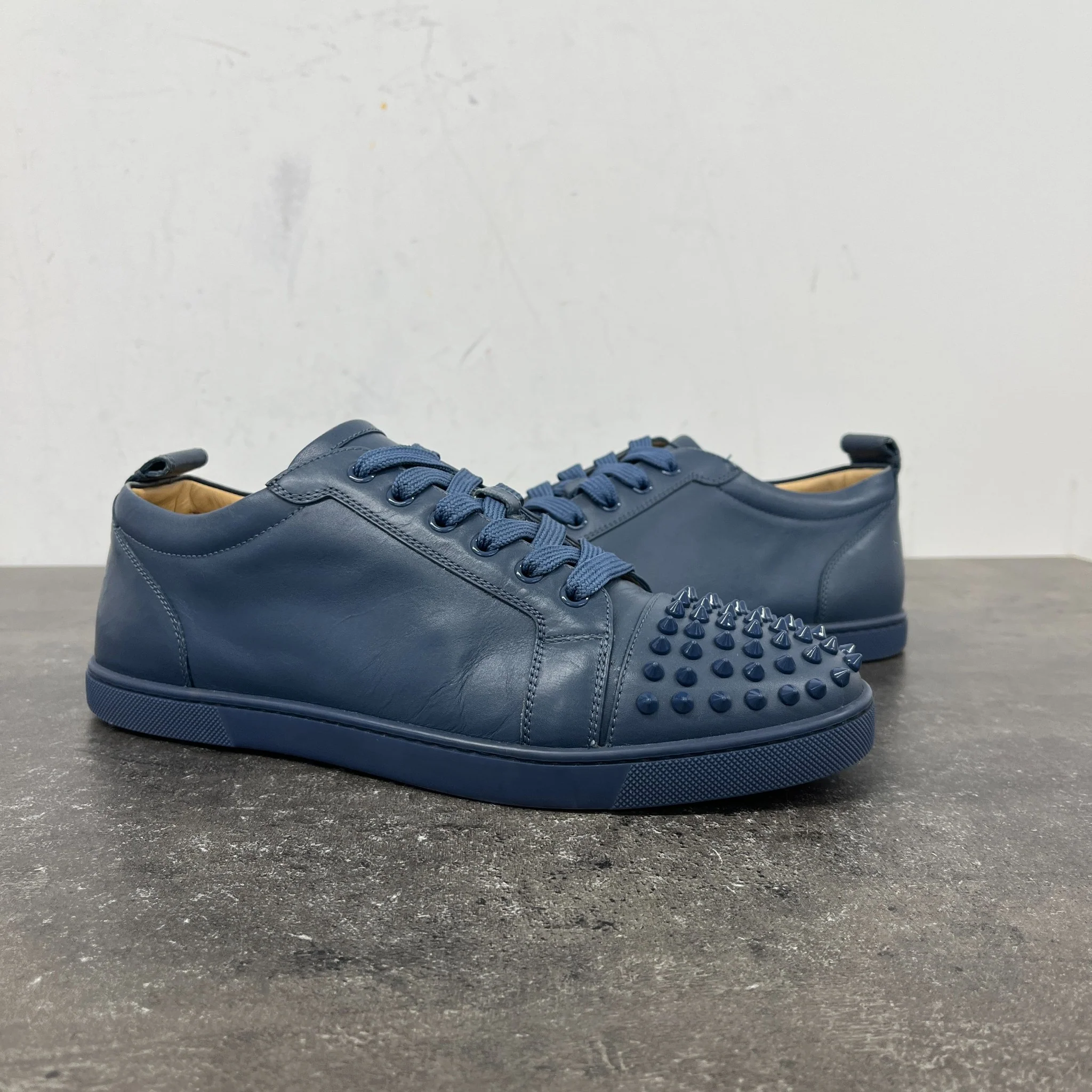 Men's Louis Junior Spikes Low Trainers Navy Size EU 42 / UK 8 - Image 12