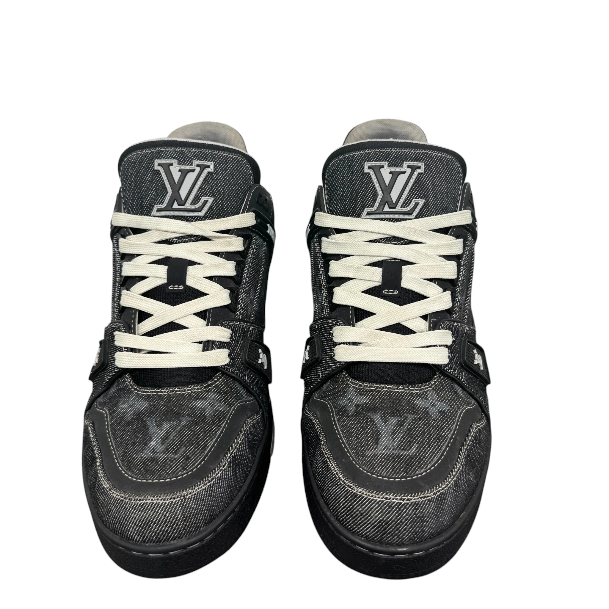 Men's Lv Denim Low Trainers Black Size EU 41.5 / UK 7.5 - Image 6