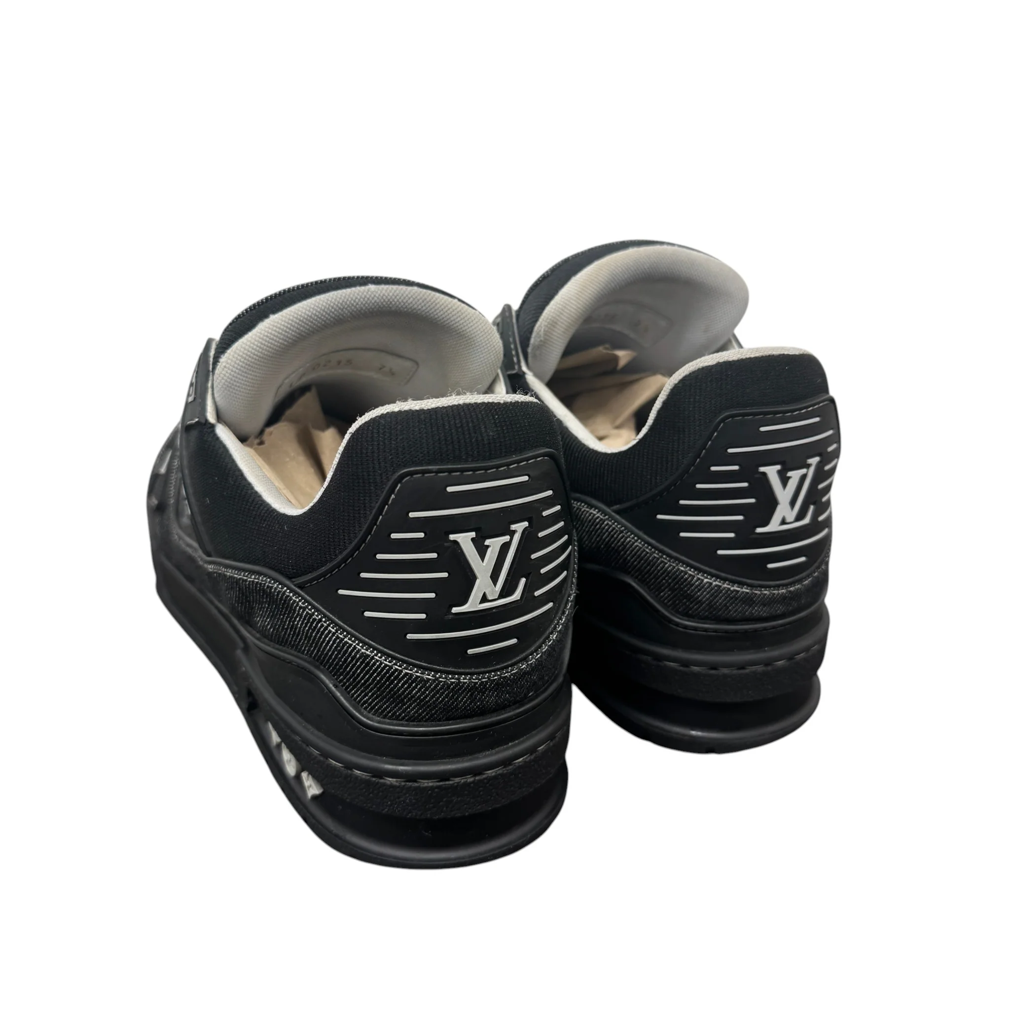 Men's Lv Denim Low Trainers Black Size EU 41.5 / UK 7.5 - Image 8