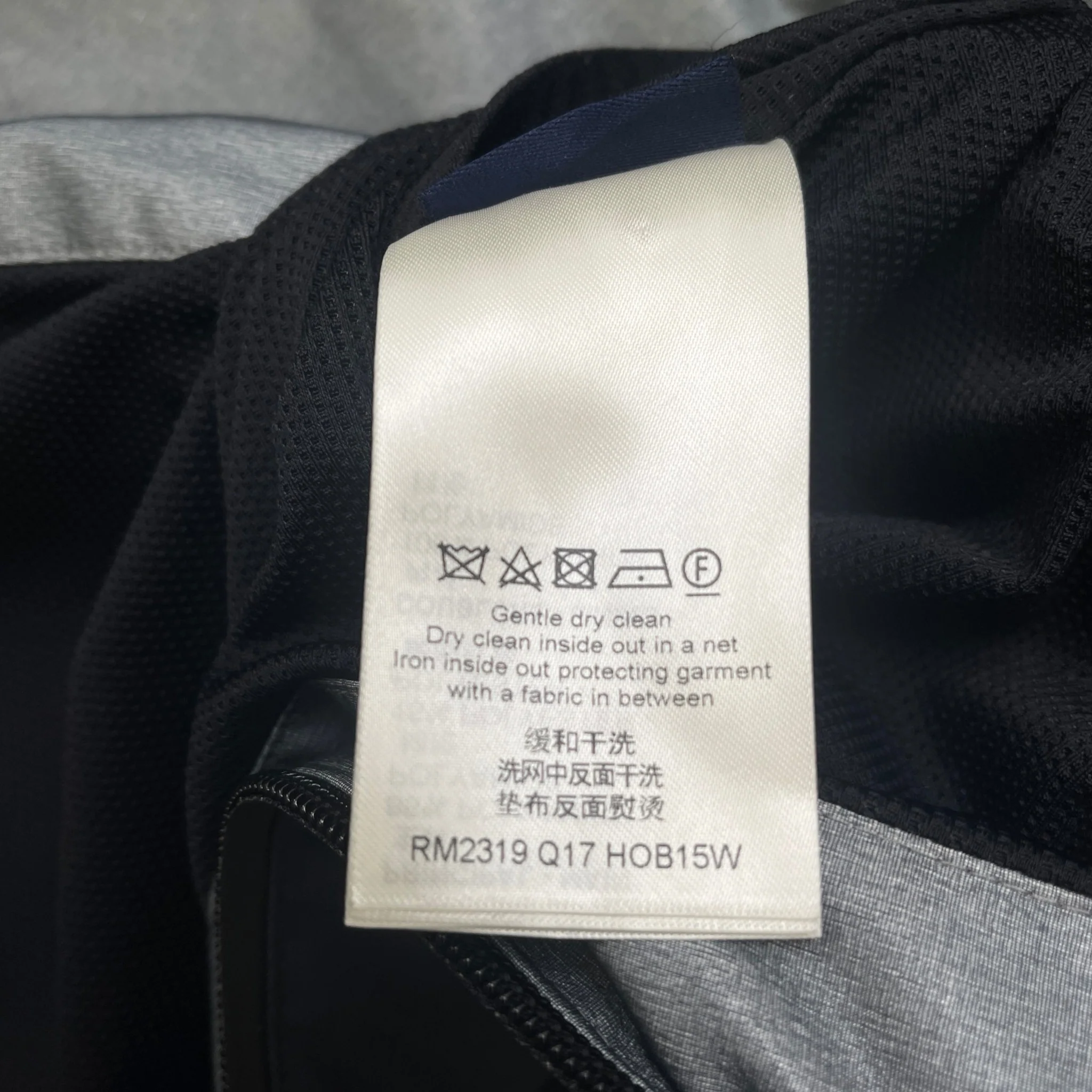 Men's Lv Frequency Technical Hooded Blouson Windbreaker Navy Size IT 52 / XL - Image 10