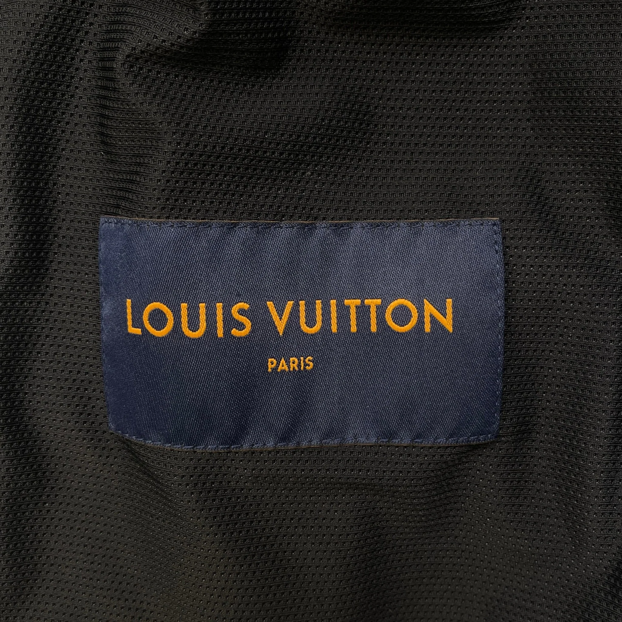 Men's Lv Frequency Technical Hooded Blouson Windbreaker Navy Size IT 52 / XL - Image 5
