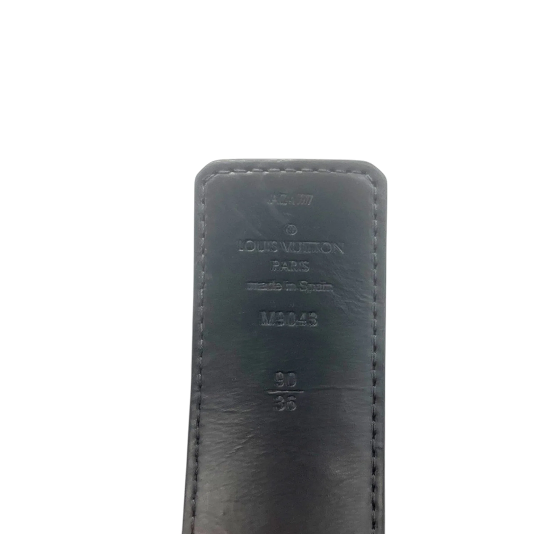 Men's Lv Initials Belt Black Size Waist 36" - Image 7