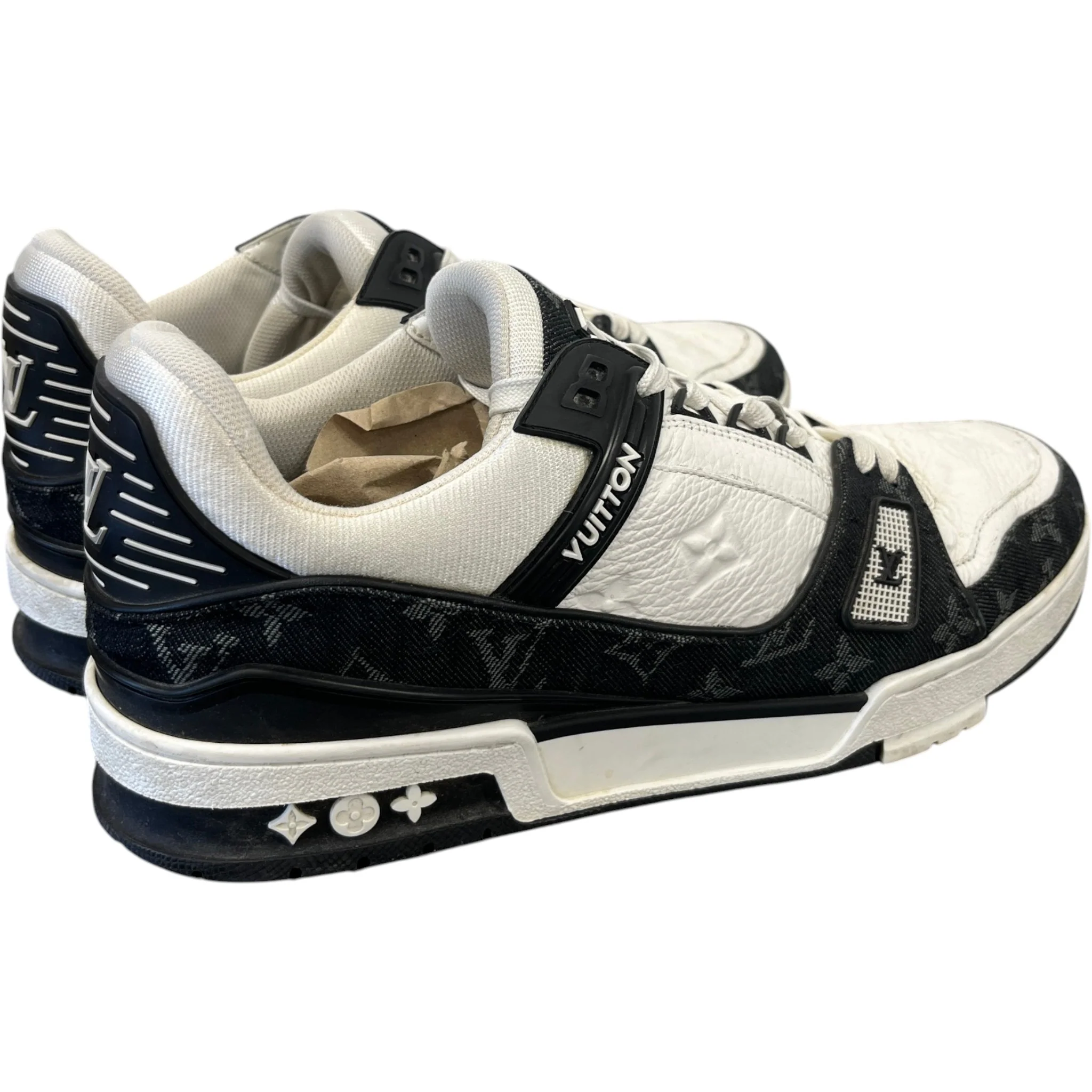 Men's Lv Low Trainers White Size EU 43 / UK 9 - Image 8